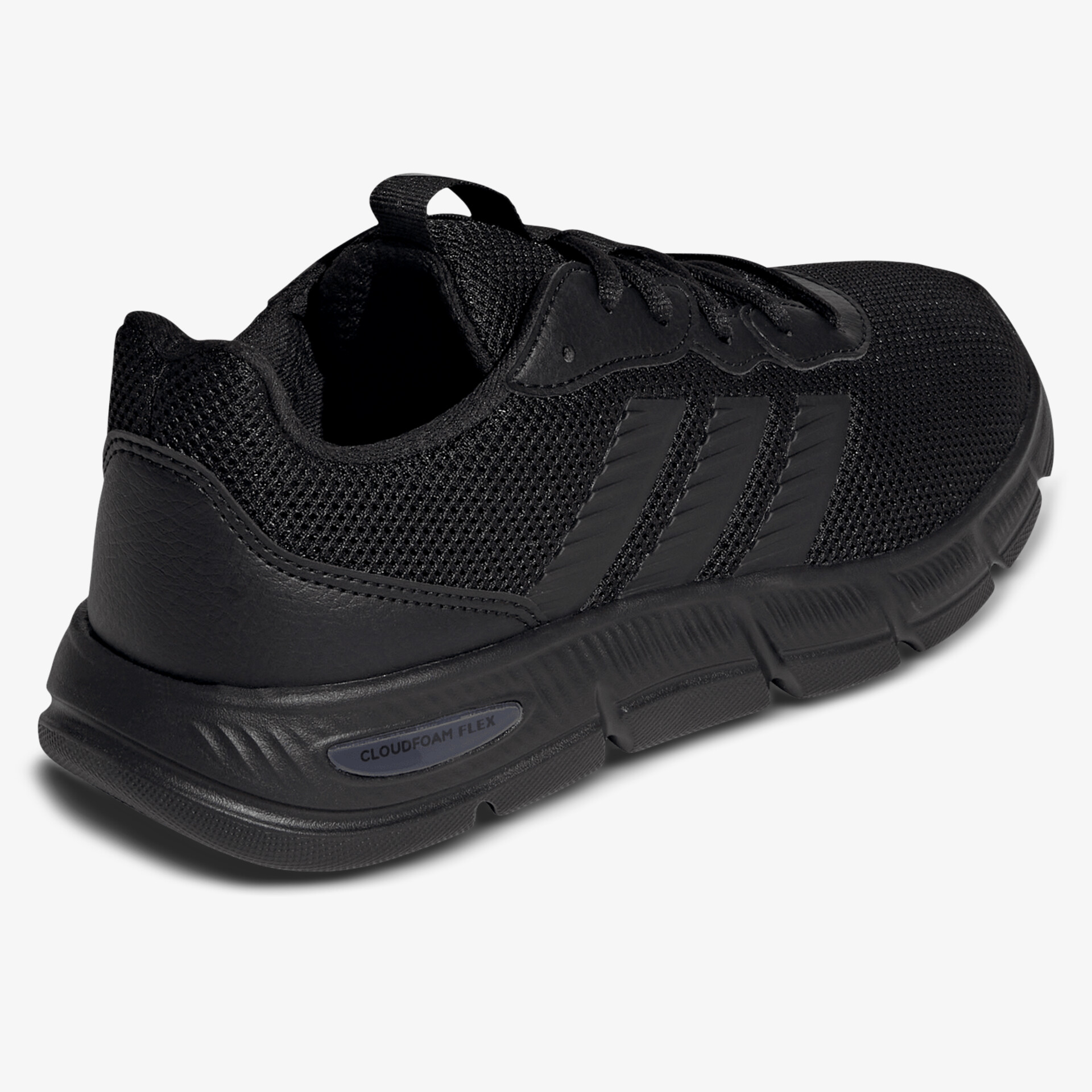 Sportlicher leichter Laufschuh in Schwarz mit atmungsaktivem Mesh und flexibler, rutschfester Sohle