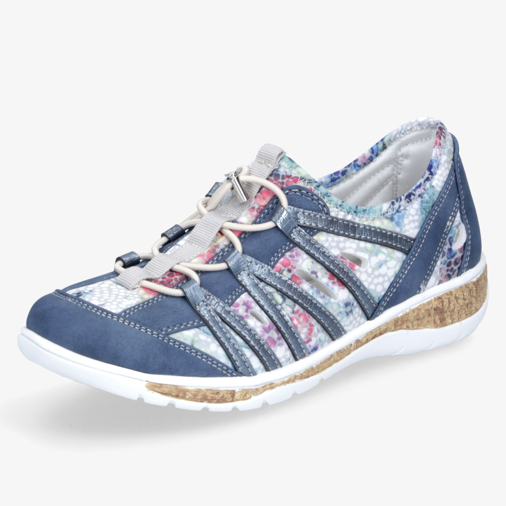 Leichter atmungsaktiver Schuh mit flexibler Sohle und farbenfrohem, sportlich elegantem Design