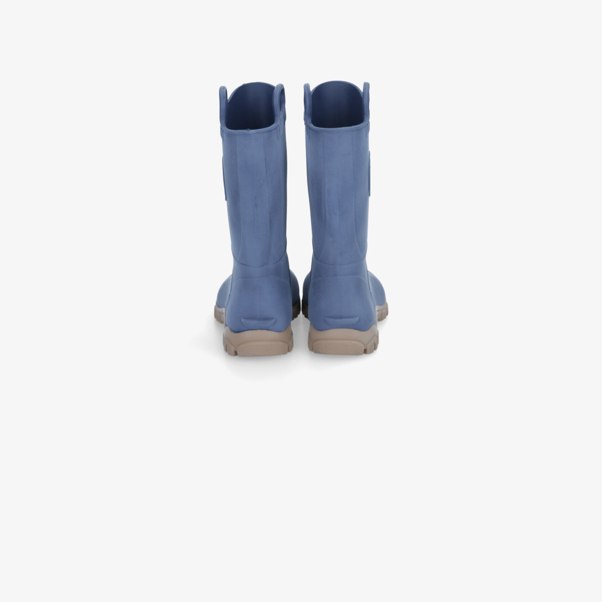 Robuste blaue Gummistiefel mit hoher Passform und rutschfester Sohle, ideal für trockenen und sicheren Halt