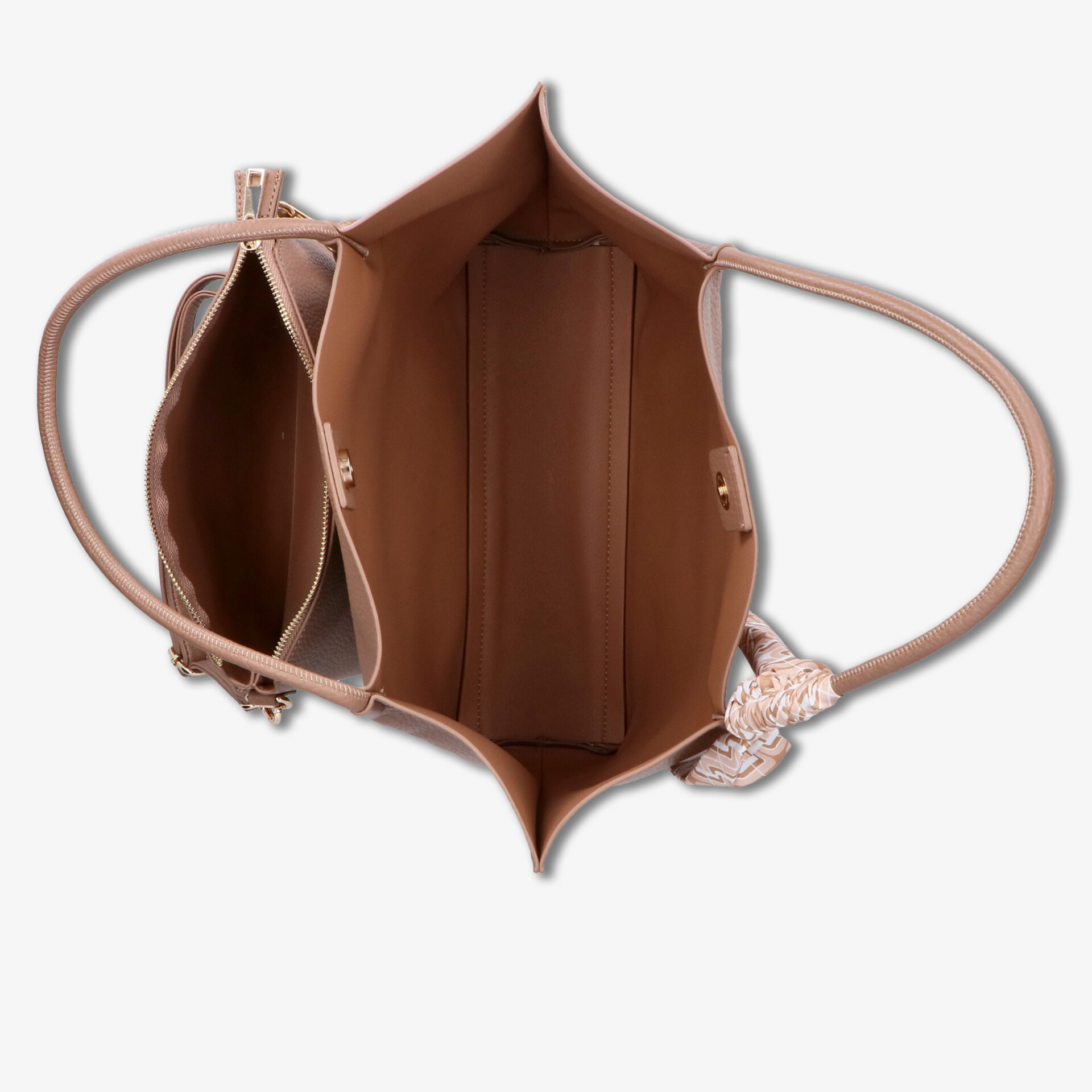 Geräumige Tasche mit hochwertigem Material und eleganten handlichen Griffen, ideal für den Alltag