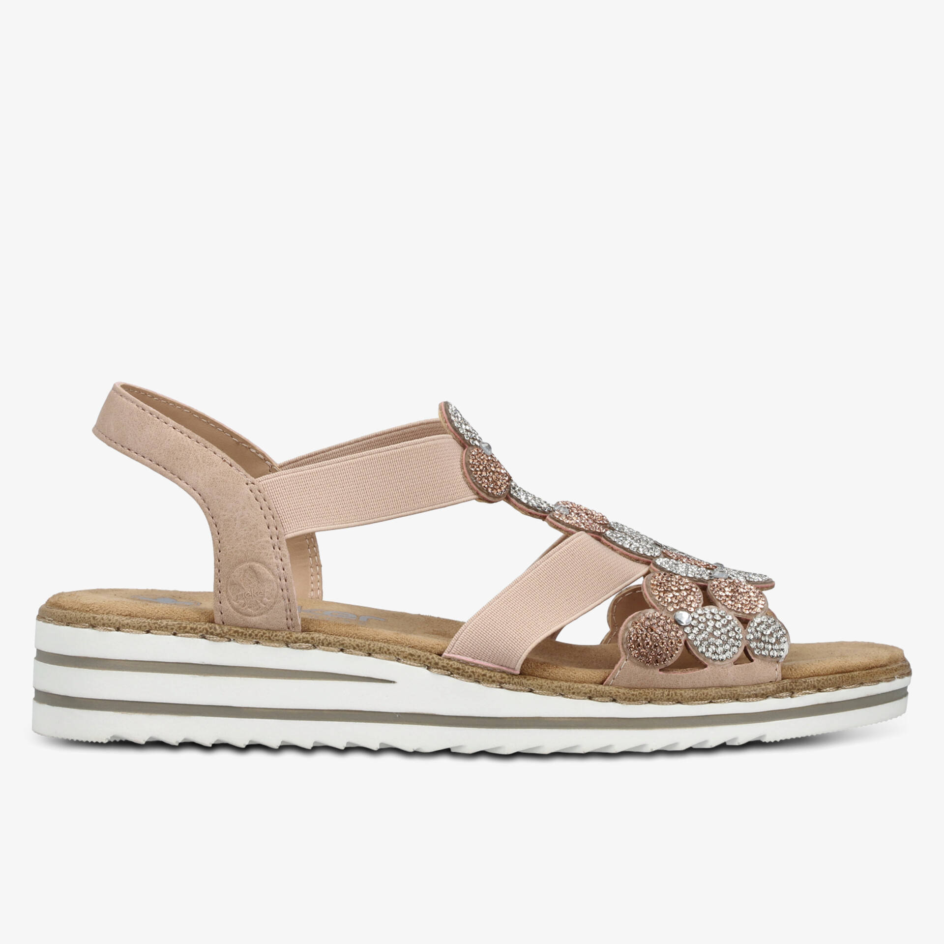 Bequeme Sandale mit verstellbarem Riemen, gepolsterter Innensohle und rutschfester Laufsohle in modischem Design