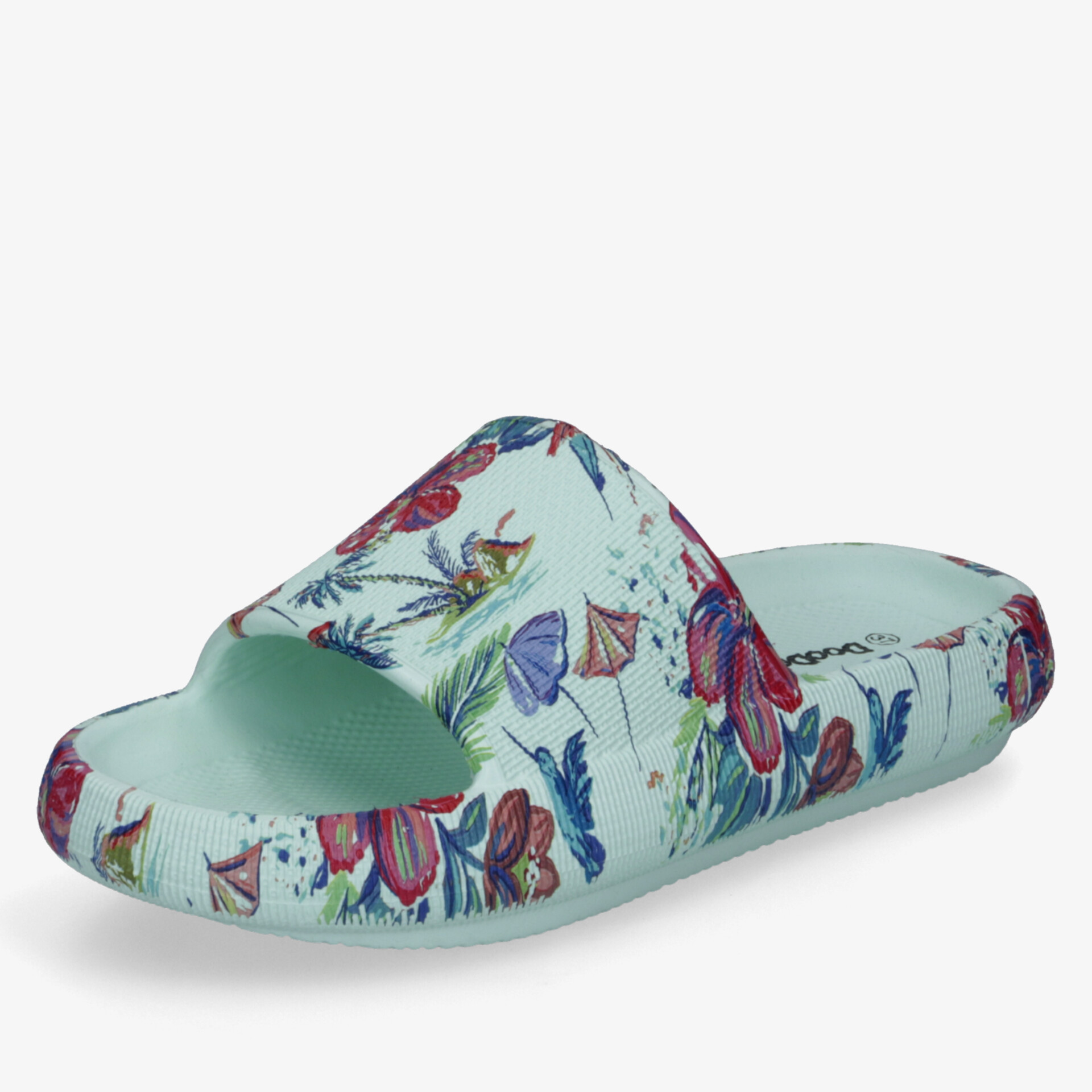 Leichte und bequeme Badeschuhe mit floralem Muster, offenen Zehen und rutschfester, wasserfester Sohle