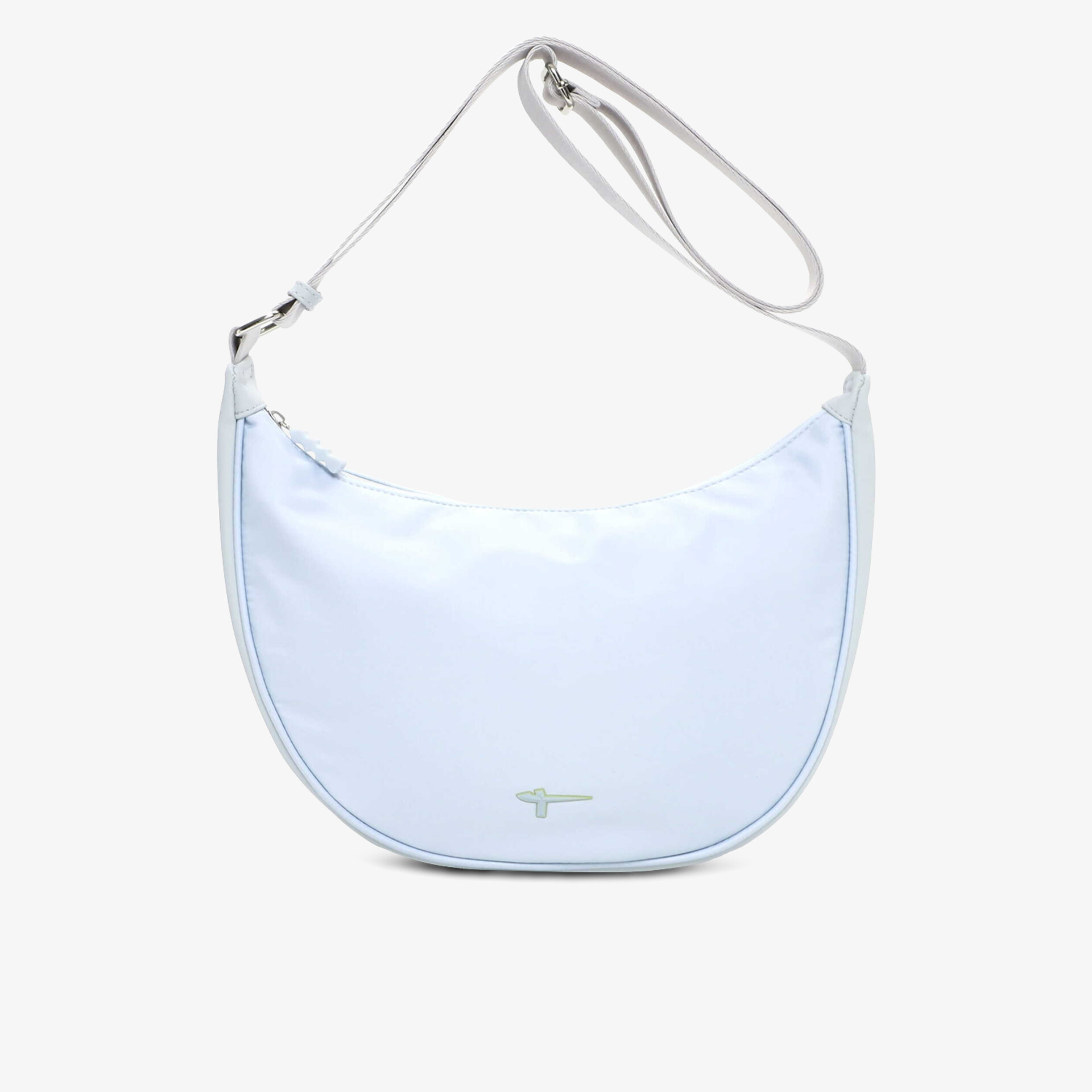 Leichte weiße Tasche mit verstellbarem Schultergurt und elegantem, minimalistischen Design für vielfältige Nutzung