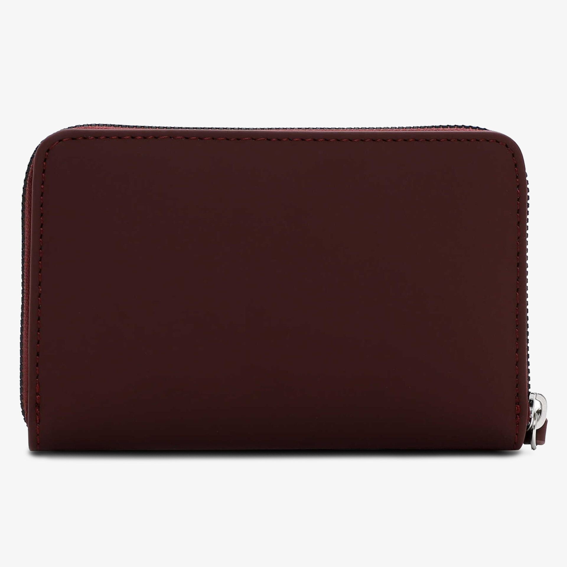 Elegantes kompaktes Portemonnaie in braun mit Reißverschluss, ideal für übersichtliche Aufbewahrung