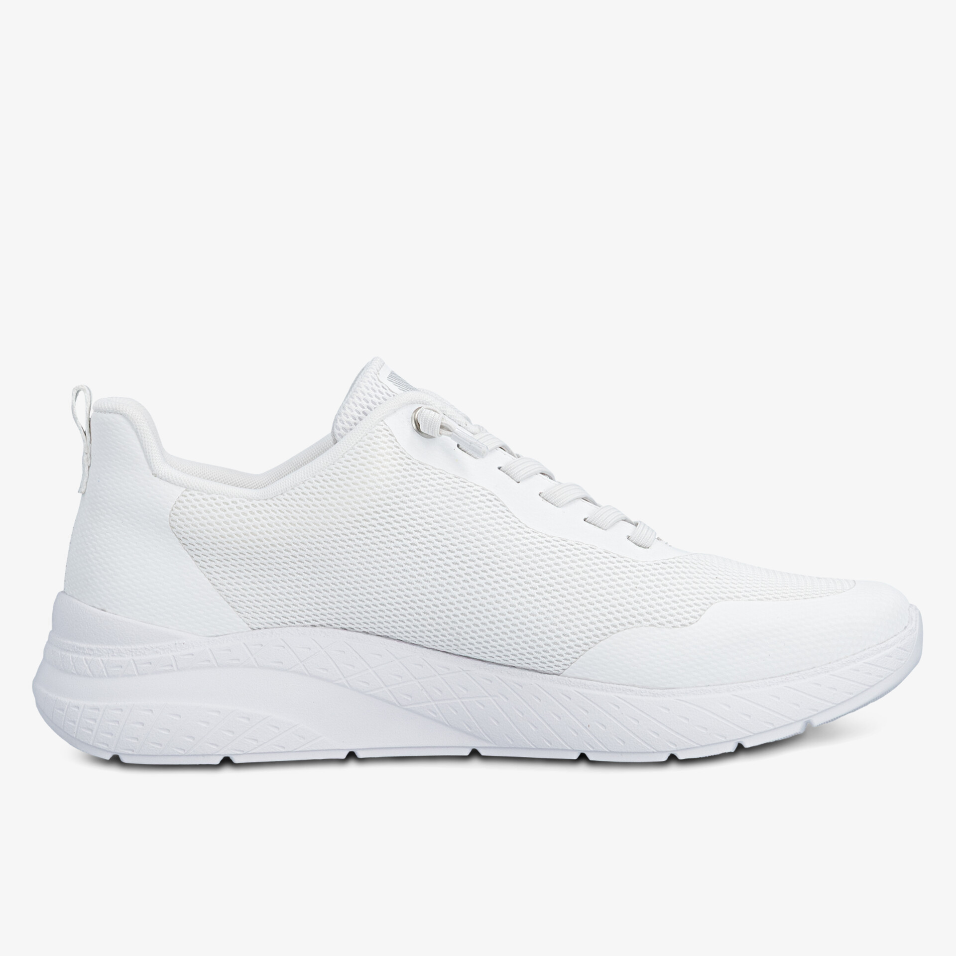 Leichter weißer Sneaker mit atmungsaktivem Material und bequemer Passform für sportliche Aktivitäten