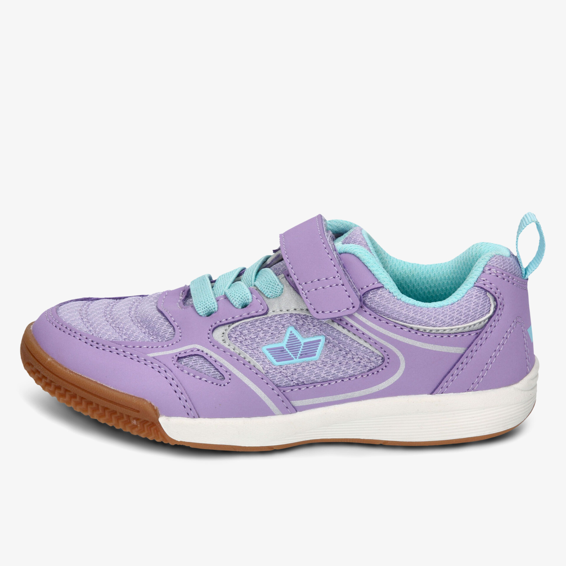 Leichter, komfortabler Schuh in Lila mit rutschfester Laufsohle und praktischem Klettverschluss
