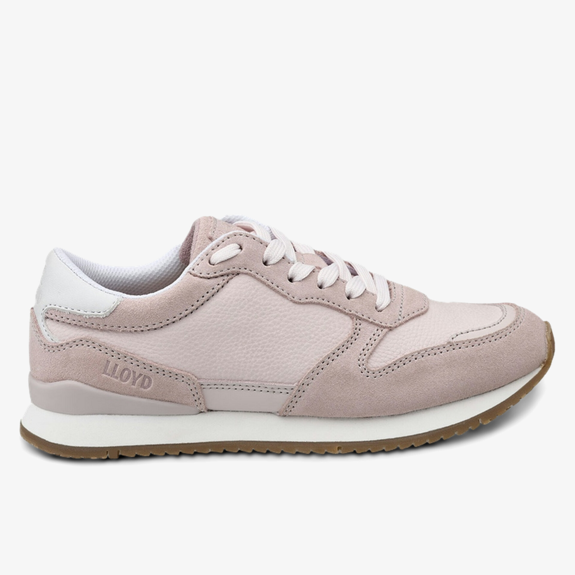 Seitliche Ansicht eines leichten, komfortablen Sneakers mit langlebigem Obermaterial und rutschfester Sohle