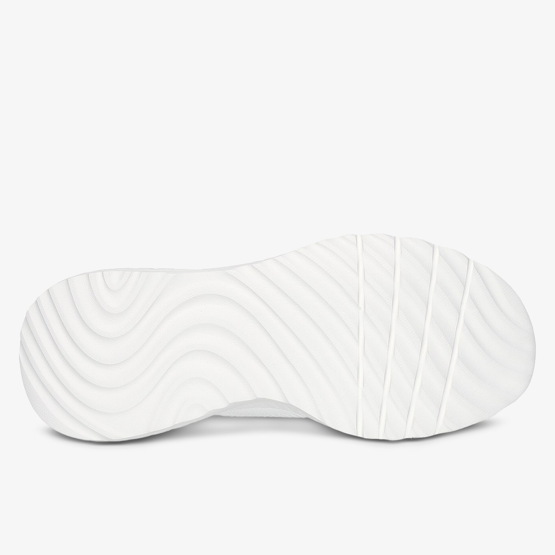 Hochwertige weiße Sohle mit rutschfester Oberfläche und modernem Design.