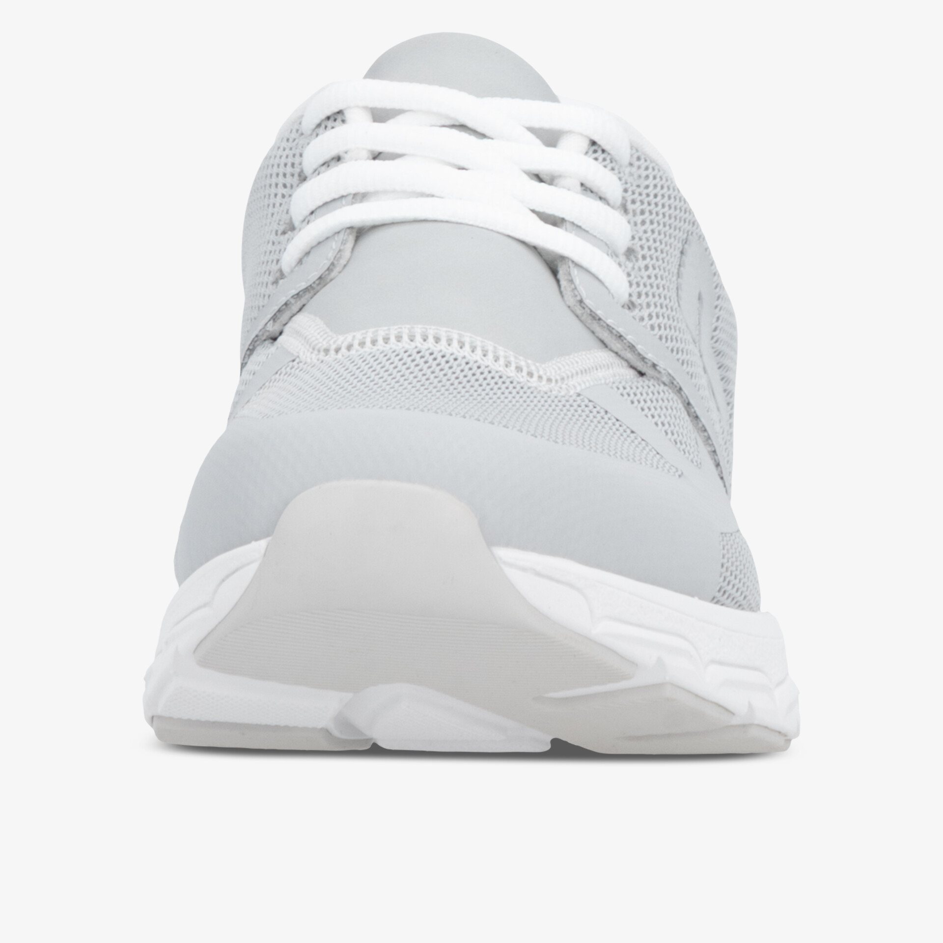 Moderner heller Sneaker mit atmungsaktiver Mesh-Optik und gepolsterter Sohle für hohen Tragekomfort