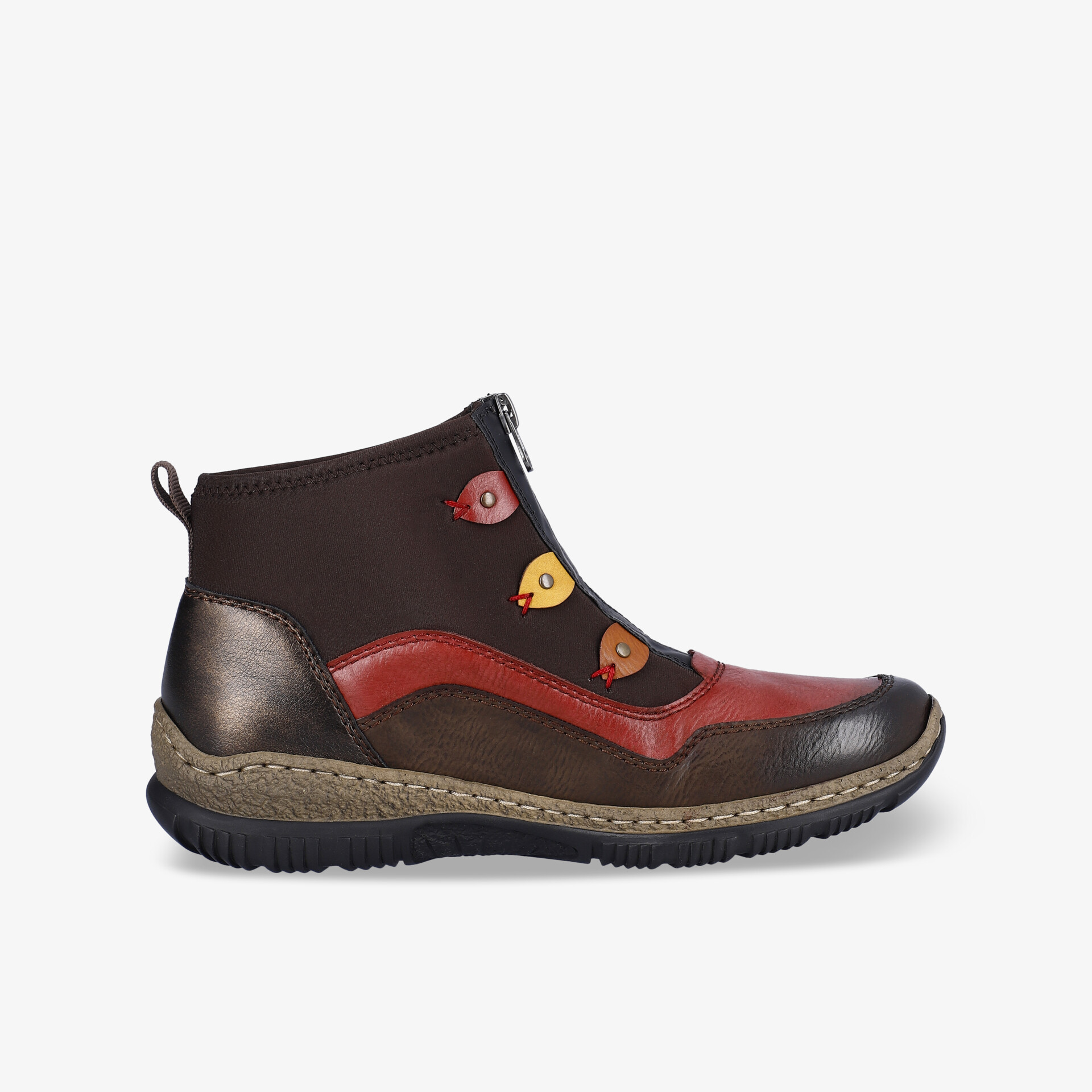 Robuster und komfortabler Schuh mit rutschfester Sohle und praktischem Reißverschluss für leichten Einstieg