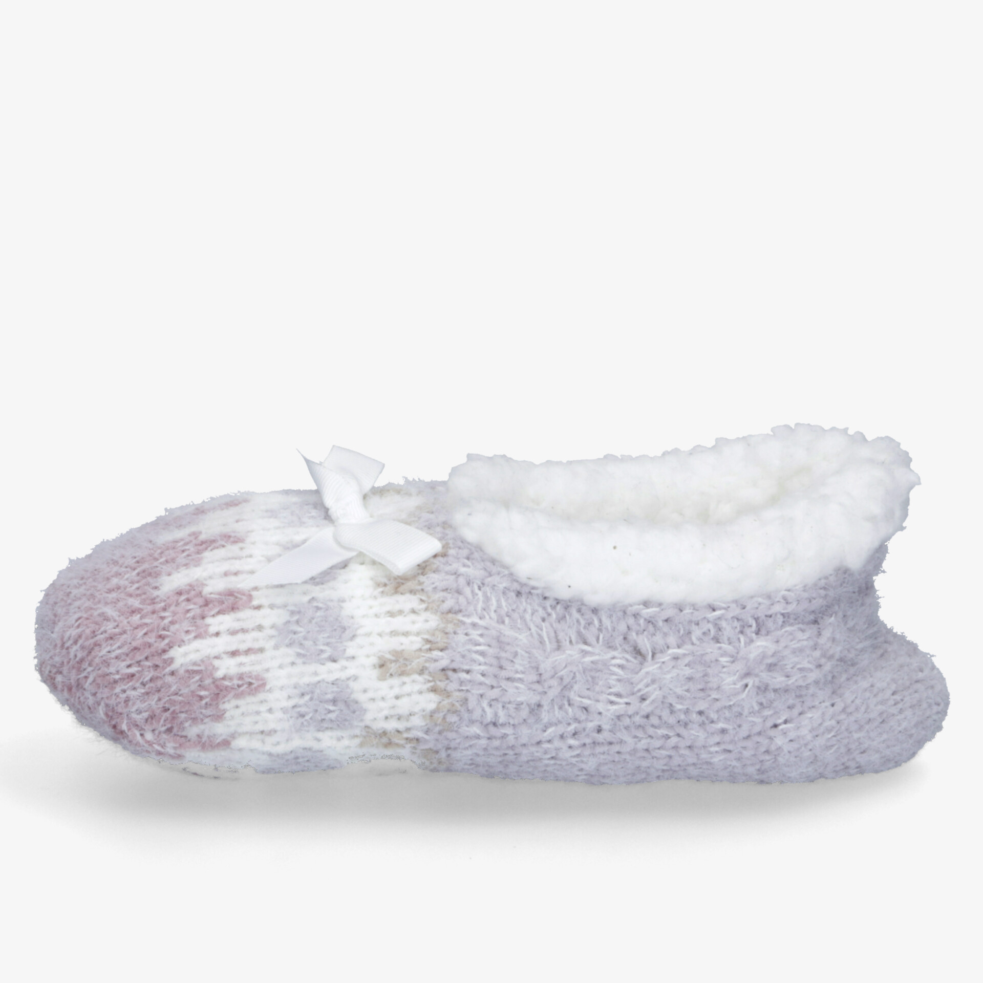 Kuschelige Haussocke mit weichem Innenfutter und rutschfester Sohle, bequem und warm für kalte Tage