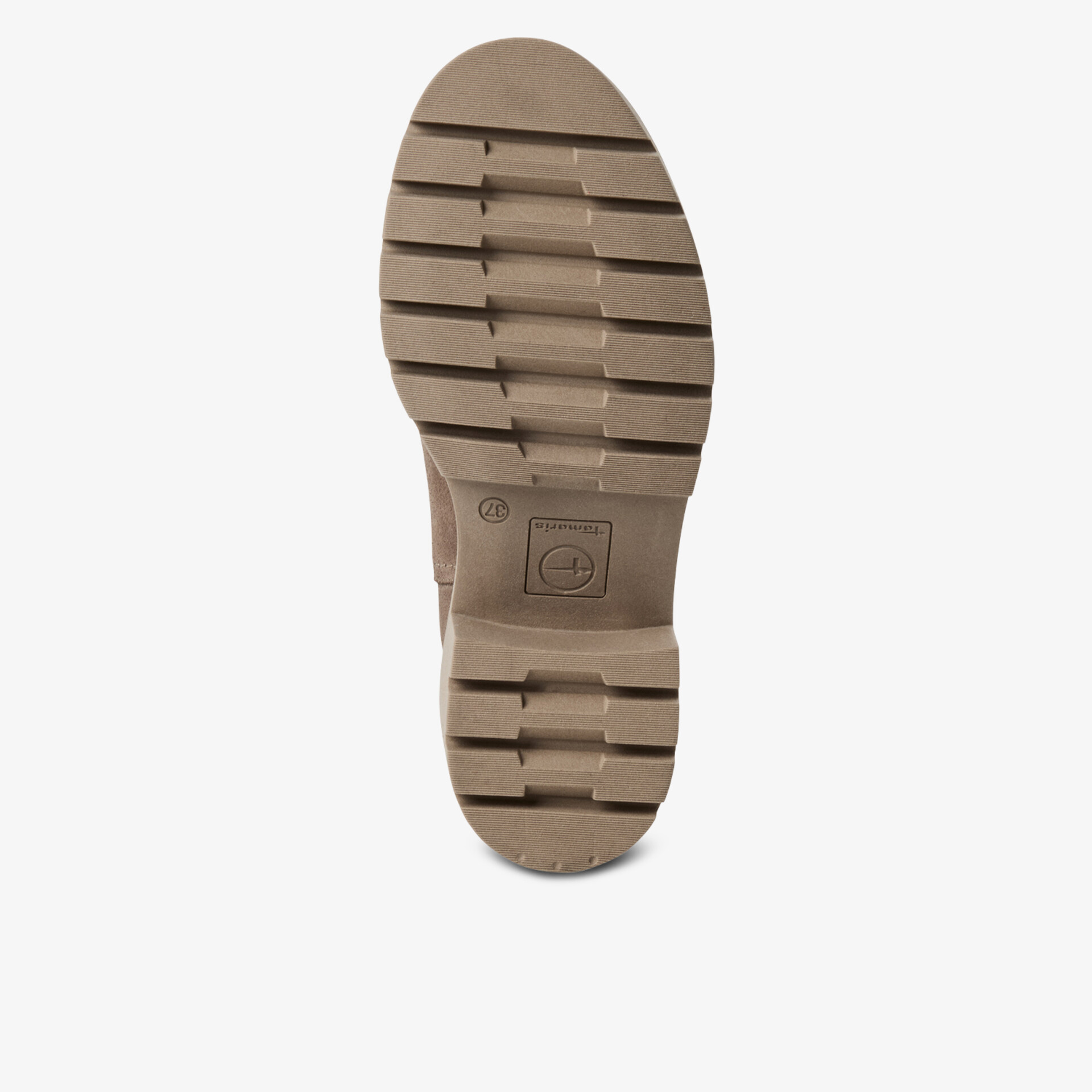 Rutschfeste und robuste Schuhsohle mit starkem Profil für sicheren Halt und hohen Tragekomfort