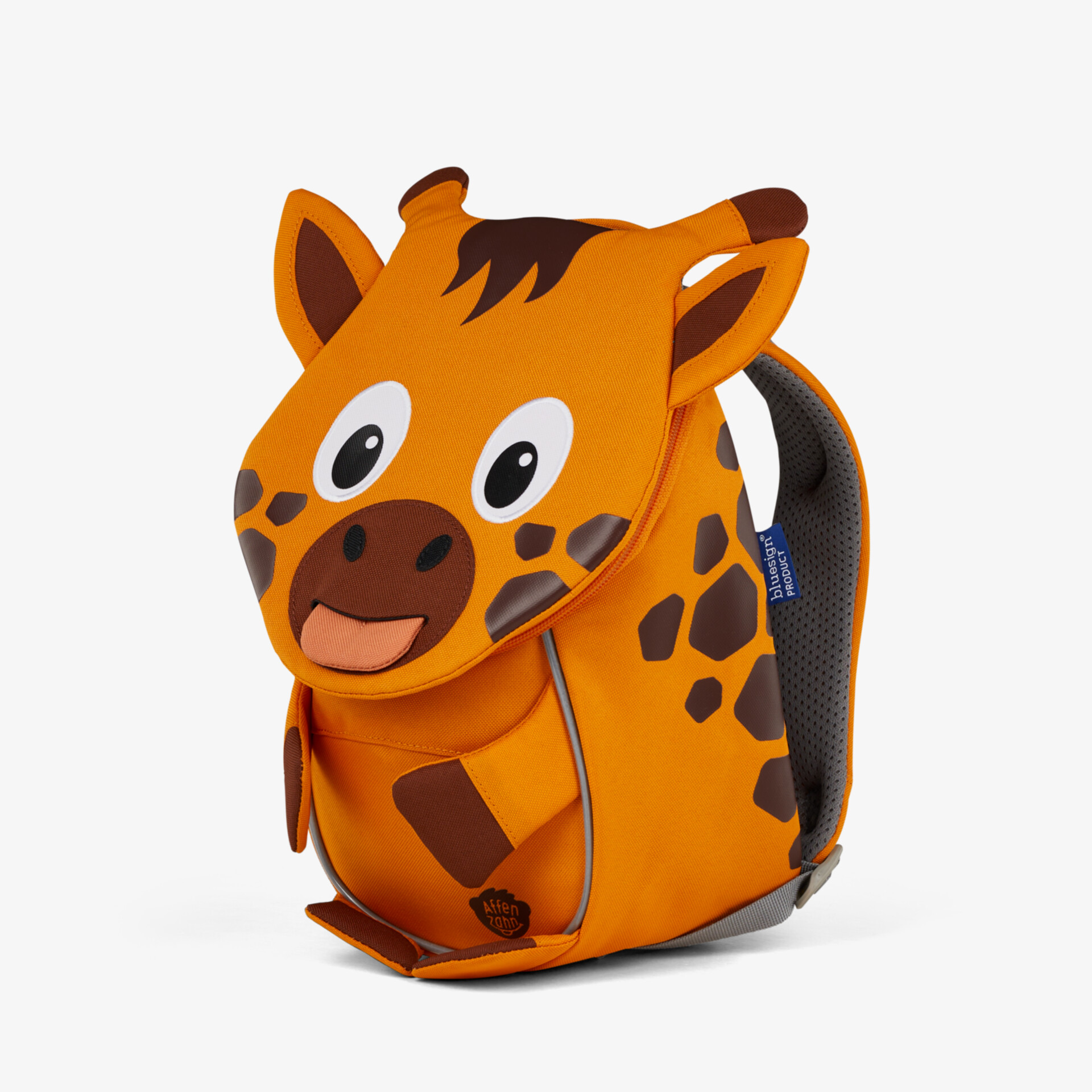 Kinderrucksack in Giraffenoptik mit weichen Trägern und kindgerechtem fröhlichen Design, ideal für kleine Entdecker