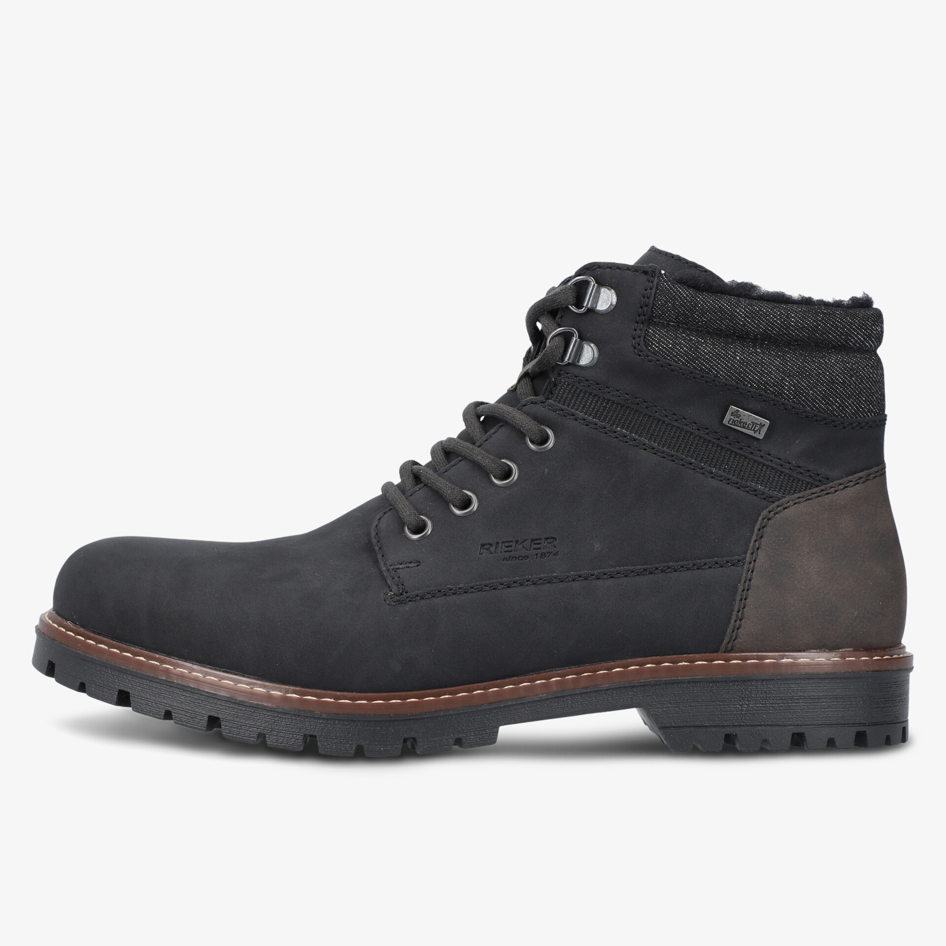 Wasserdichter robuster Winterstiefel mit warmem Futter und profilierter Sohle für sicheren Halt