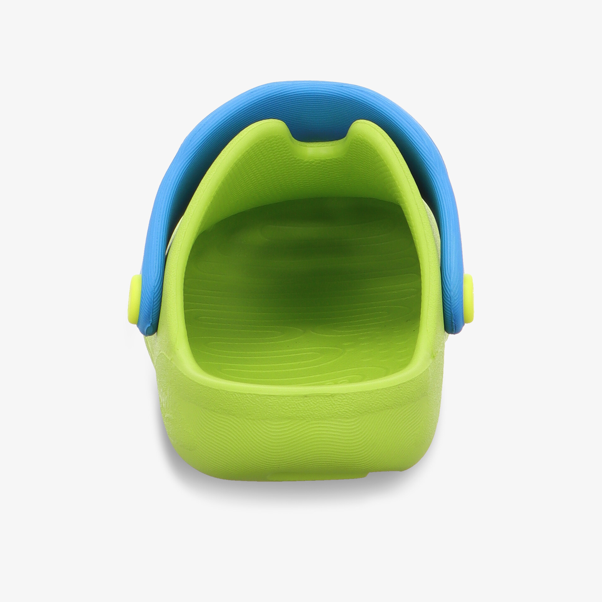 Rückansicht eines robusten und komfortablen Schuhs mit leichtem, praktischem Design