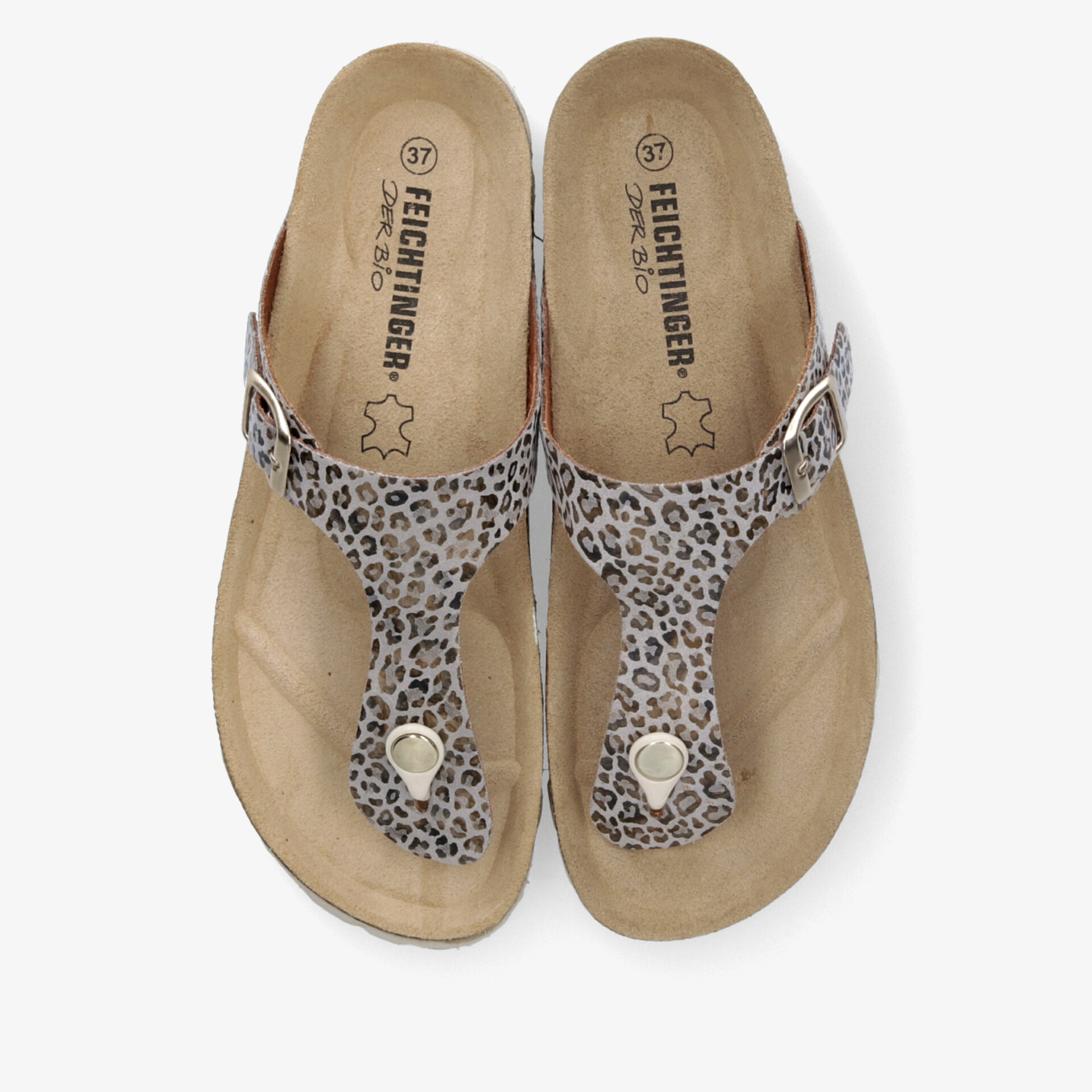 Bequeme Sandale mit verstellbarem Riemen und modischem Leopardenmuster, weiches Fußbett für optimalen Tragekomfort