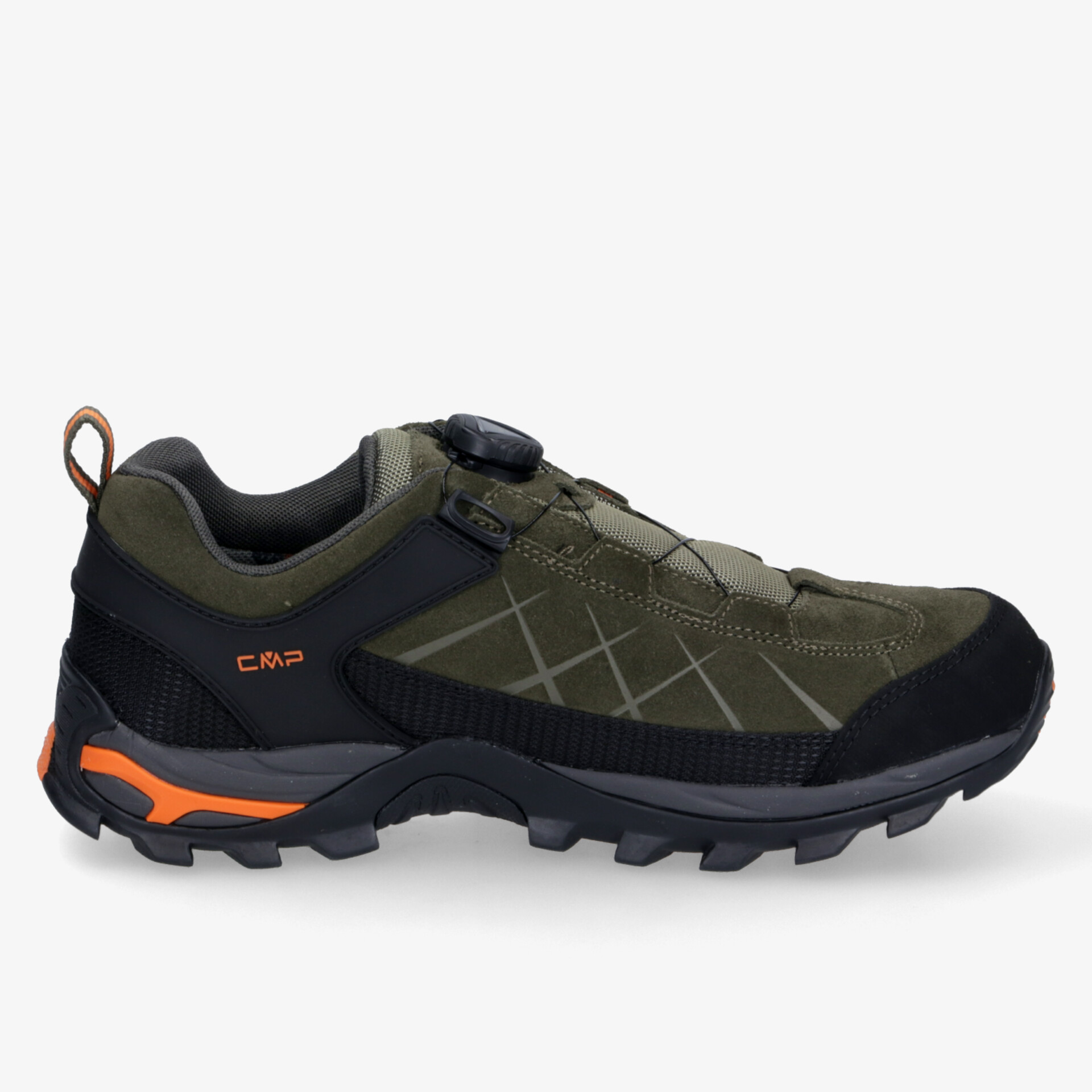 Robuster Outdoor-Trekkingschuh mit griffiger Sohle und komfortablem, atmungsaktivem Material in Grün