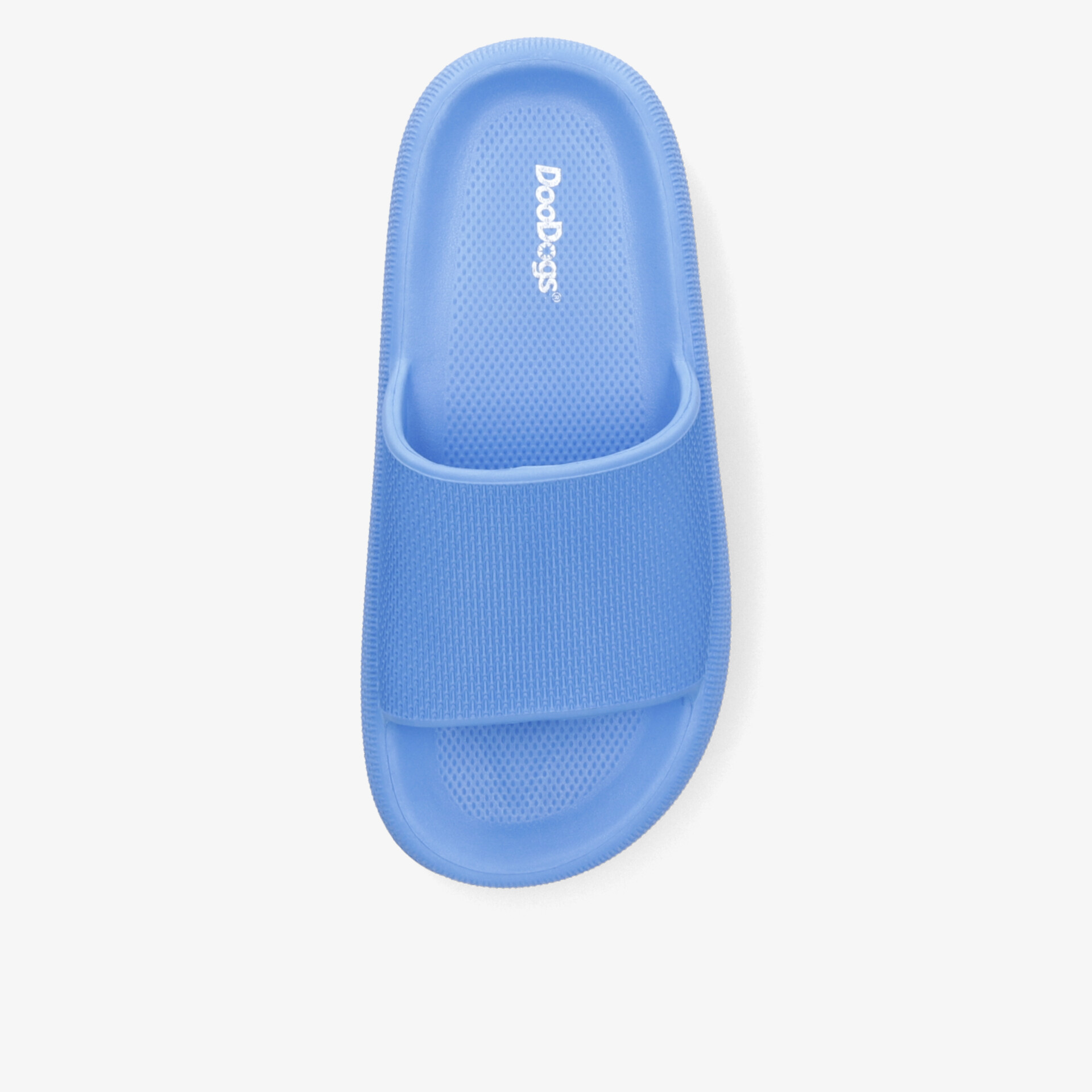 Komfortable blaue Badelatsche mit rutschfester Sohle und atmungsaktivem Design, leichter ergonomischer Schuh