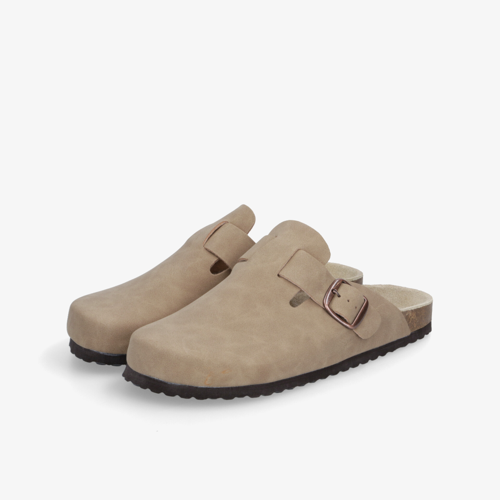 Beige Clogs mit verstellbarem Riemen und rutschfester Sohle für hohen Tragekomfort und Langlebigkeit