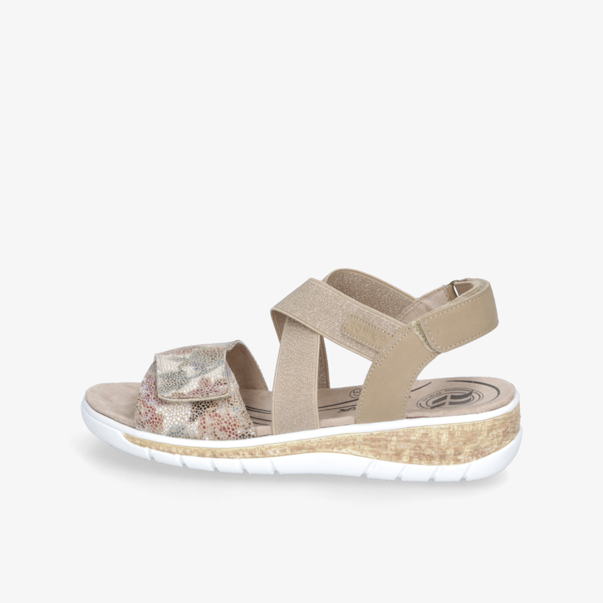 Bequeme Sandale mit verstellbaren Riemen und weichem Fußbett, ideal für leichten und sicheren Halt