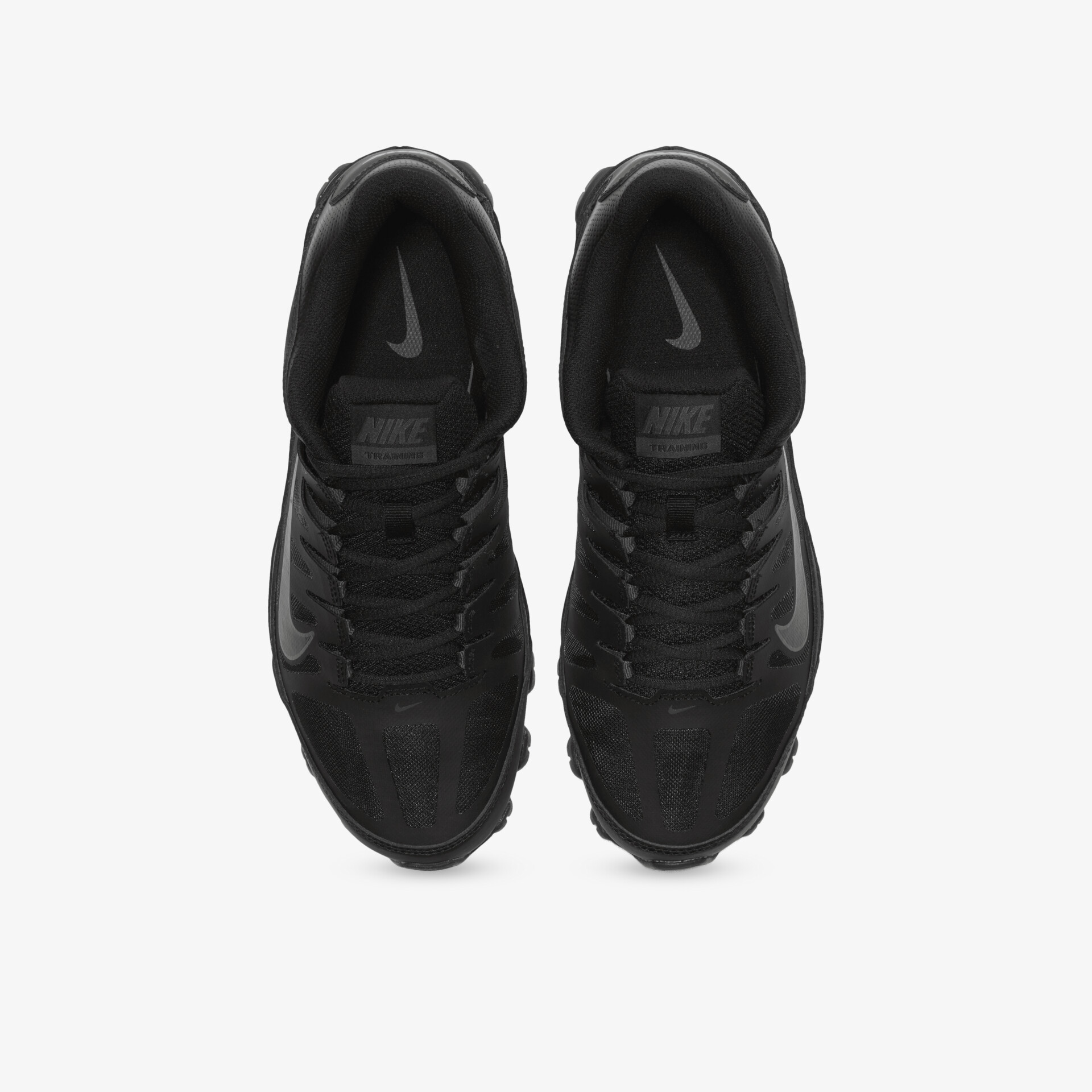 Schwarze Sportschuhe im Paar aus luftdurchlässigem Material mit bequemer Passform und rutschfester Sohle