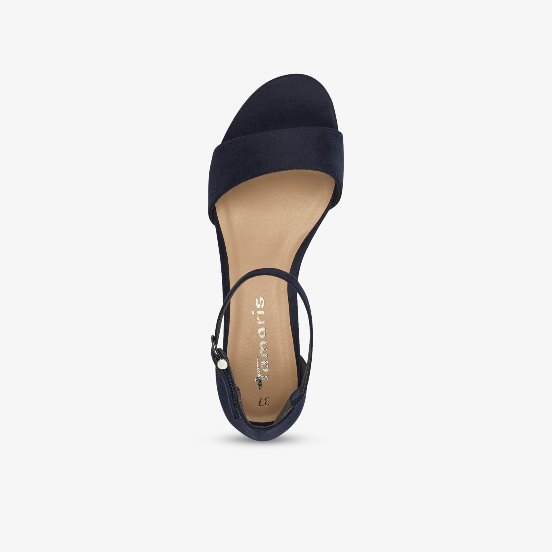 Elegante schwarze Sandale mit Riemen, ideal für stilvolle Anlässe und den täglichen Komfort geeignet.