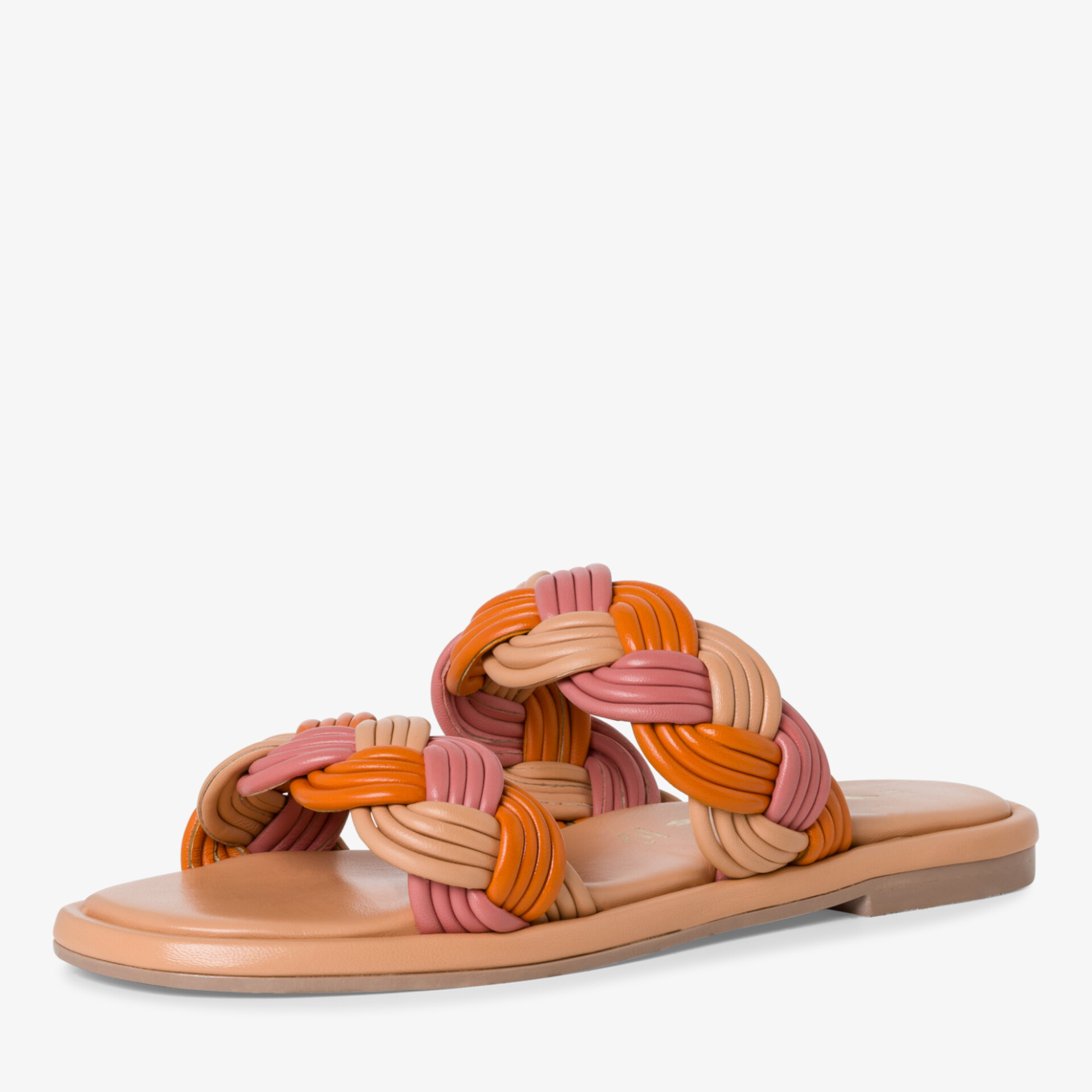 Bequeme geflochtene Slipper Sandale mit weichem, flexiblem Obermaterial und moderner Optik