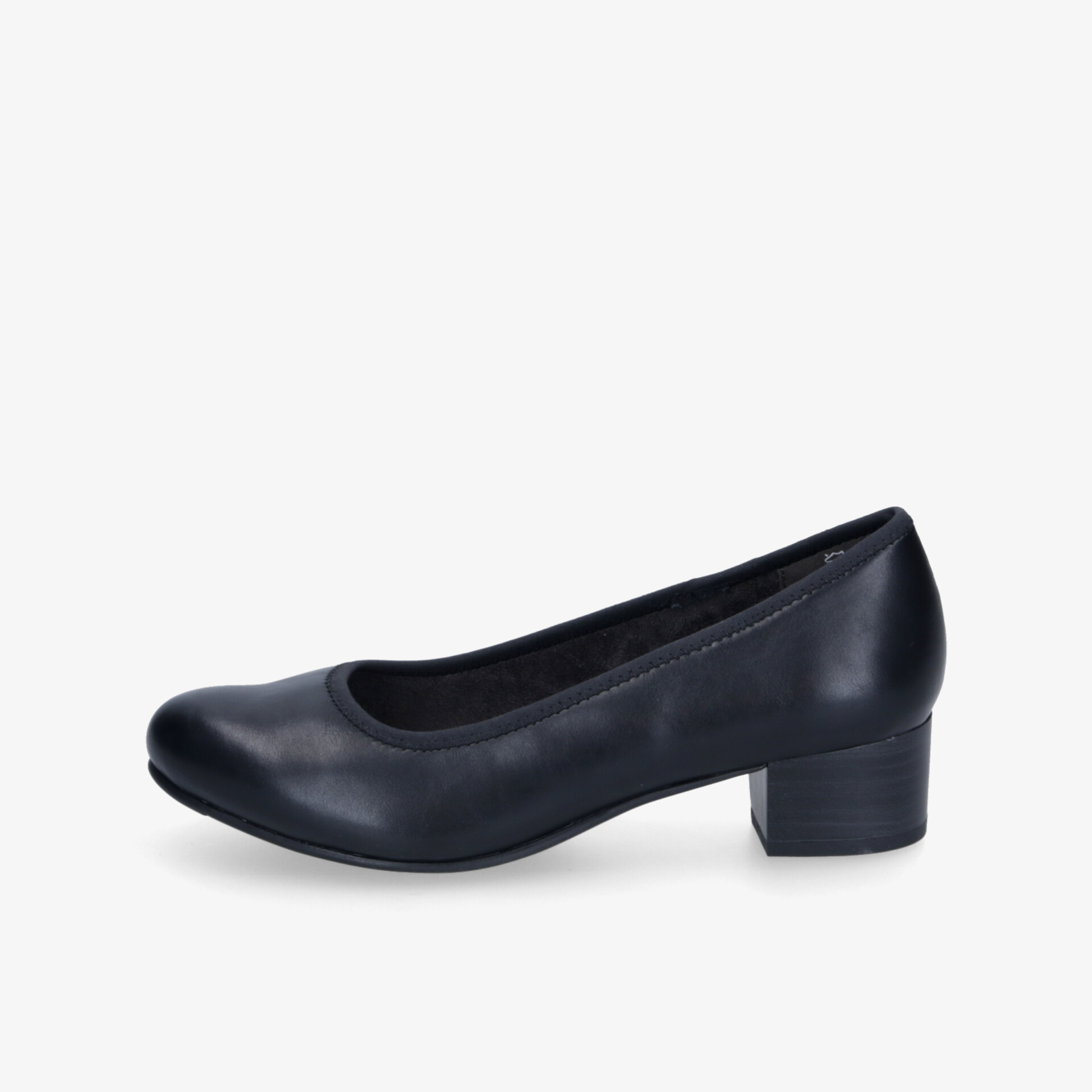 Eleganter schwarzer Schuh mit Blockabsatz für vielseitigen Tragekomfort im Alltag.