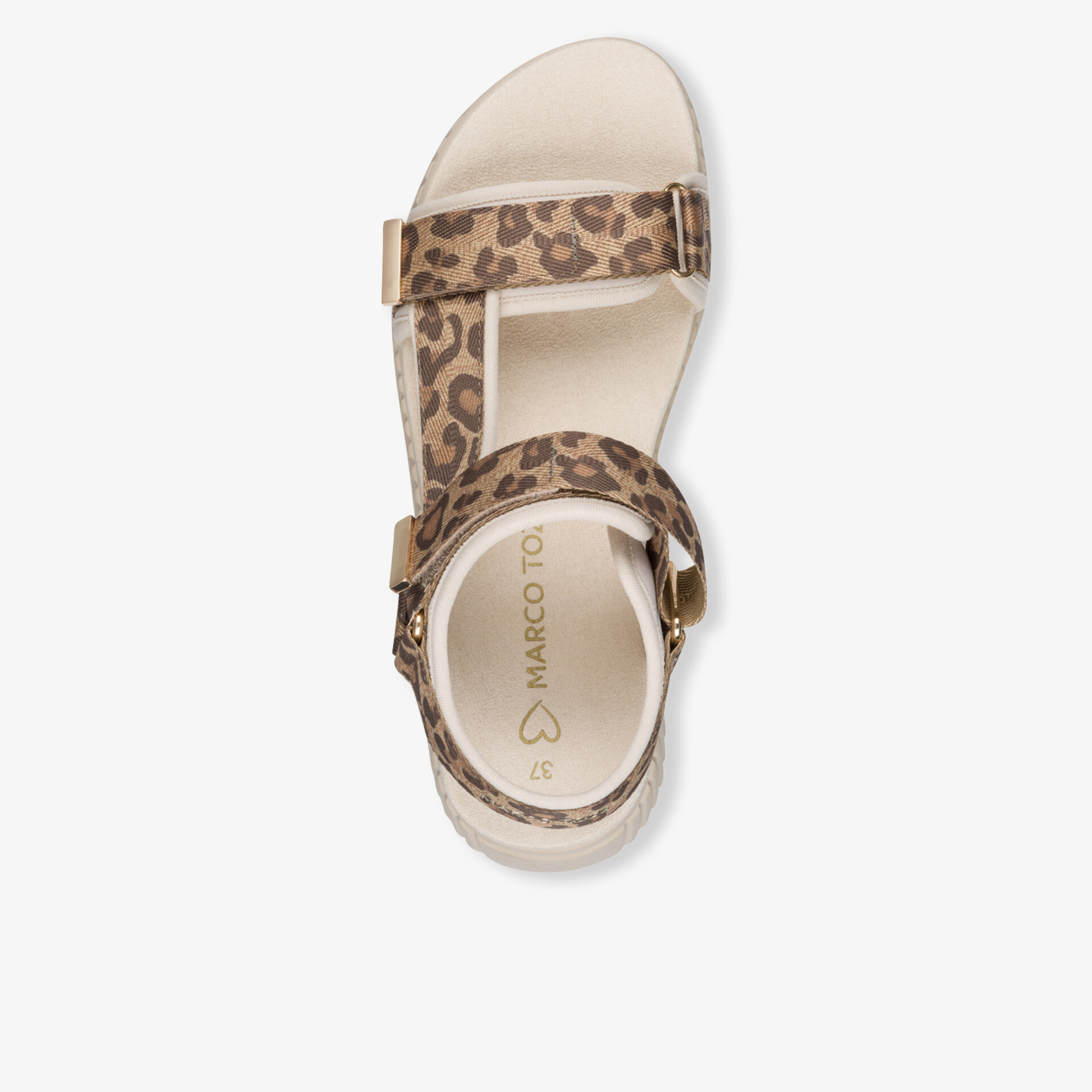 Leopard Print Sandale mit verstellbaren Klettverschlüssen und weichem Fußbett für optimalen Tragekomfort