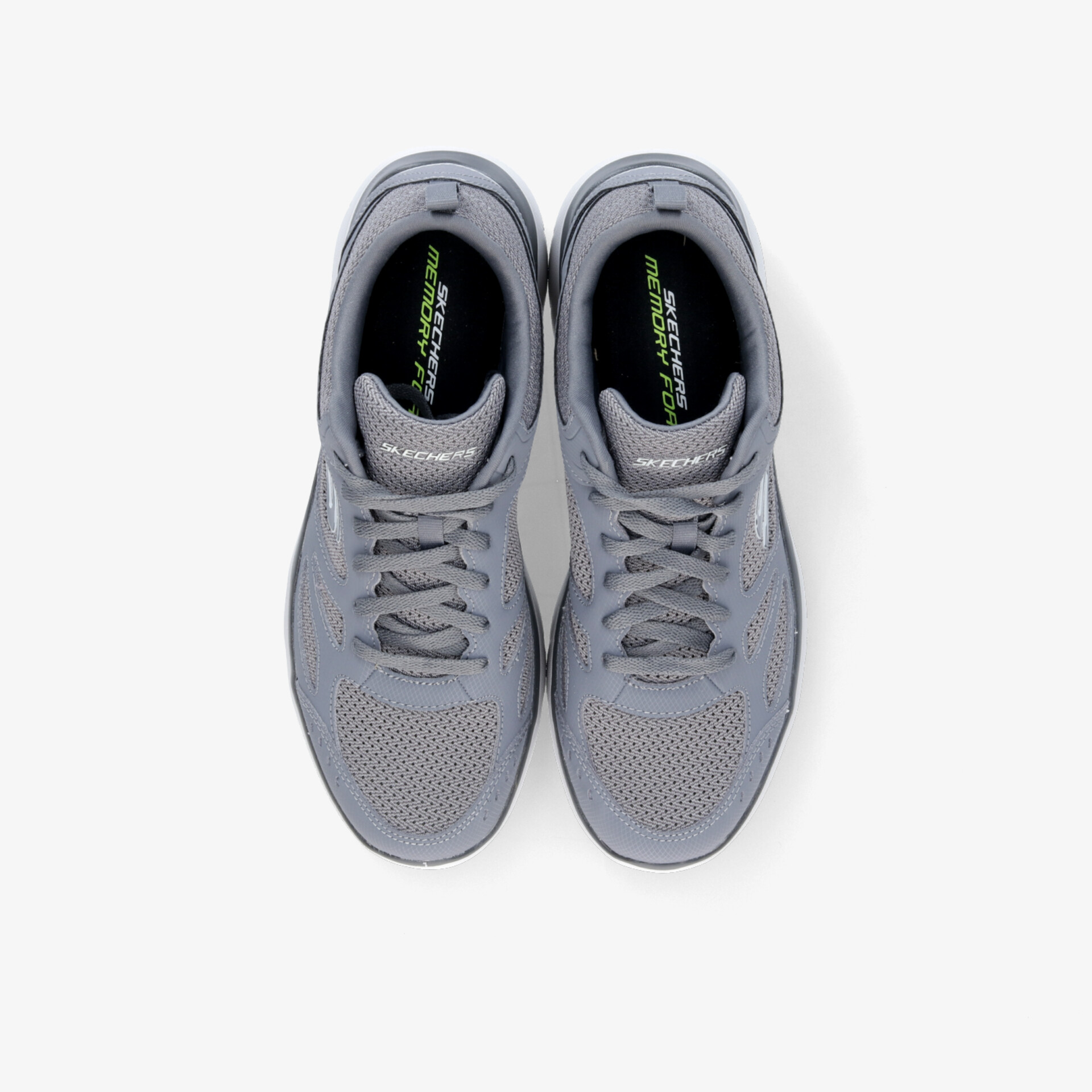 Graue Sportschuhe mit atmungsaktivem Material und bequemer Passform, leichte und gepolsterte Sneakers