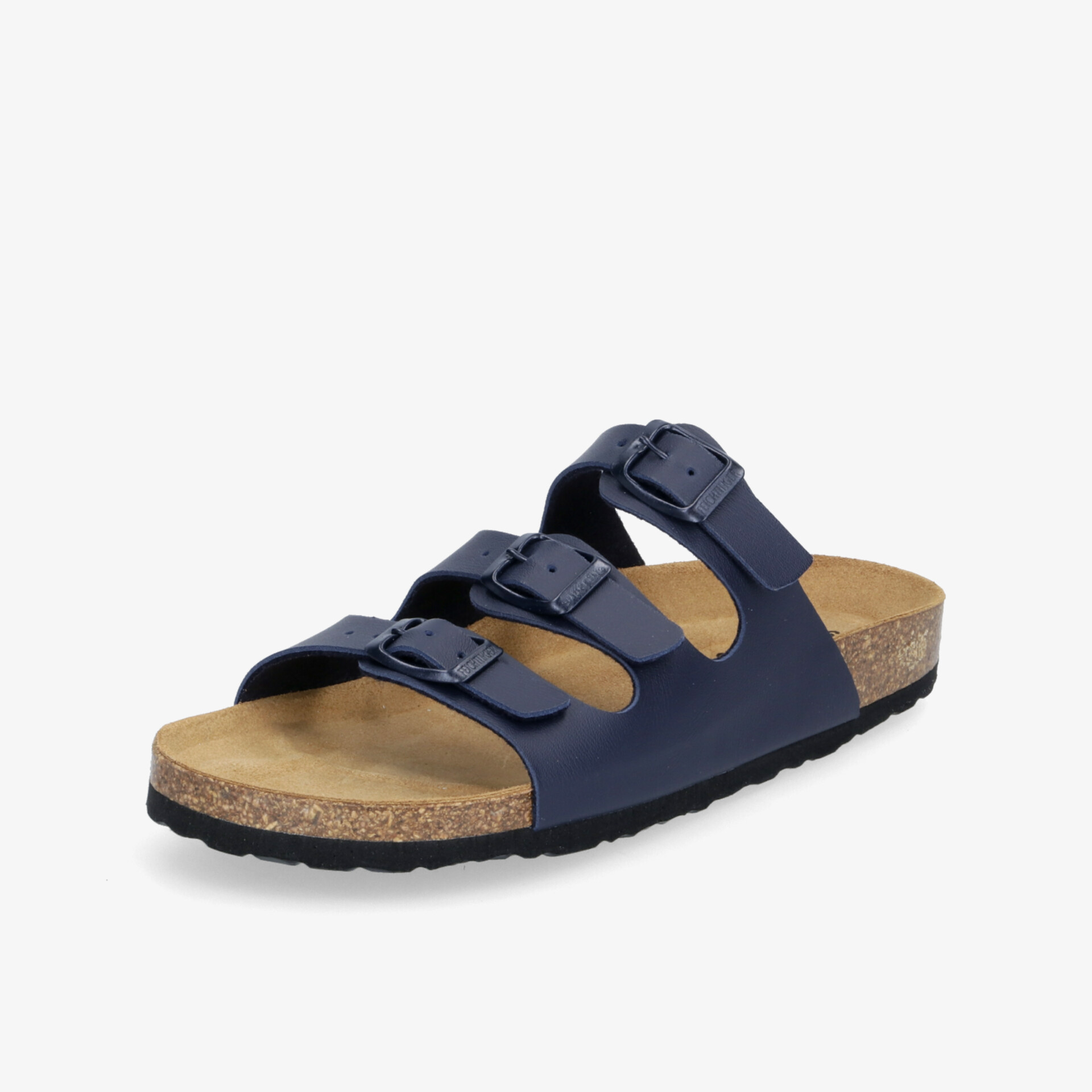 Komfortable Sandale mit drei verstellbaren Riemen und weichem Fußbett, ideal für den Alltag.