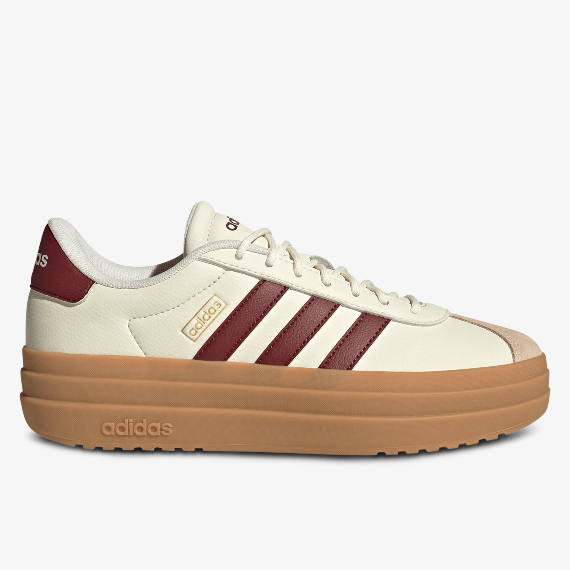 Leichter Sneaker mit brauner Sohle und modischen Streifen für hohen Tragekomfort und sportlichen Look