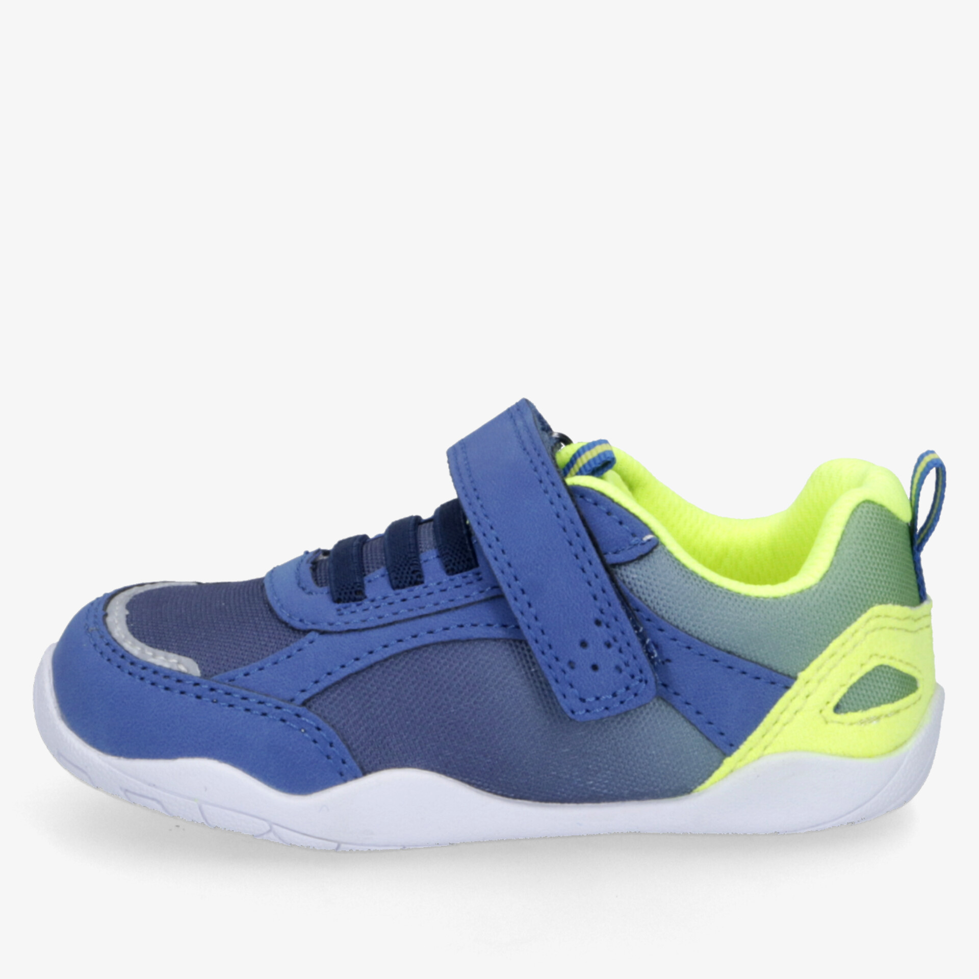 Sportlicher Kinderschuh in Blau mit praktischem Klettverschluss, rutschsicherer Sohle und komfortablem Design