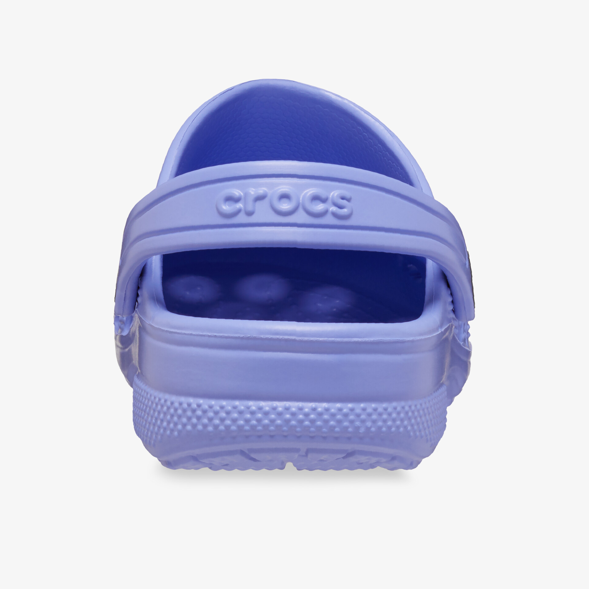 Leichter und bequemer lila Crocs Schuh mit atmungsaktivem Design und verstellbarem Fersenriemen