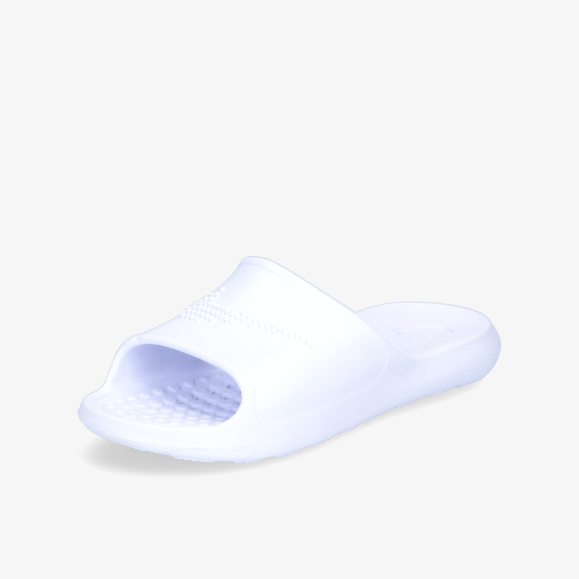 Bequeme und rutschfeste weiße Badeschlappen für optimalen Komfort und Strapazierfähigkeit.