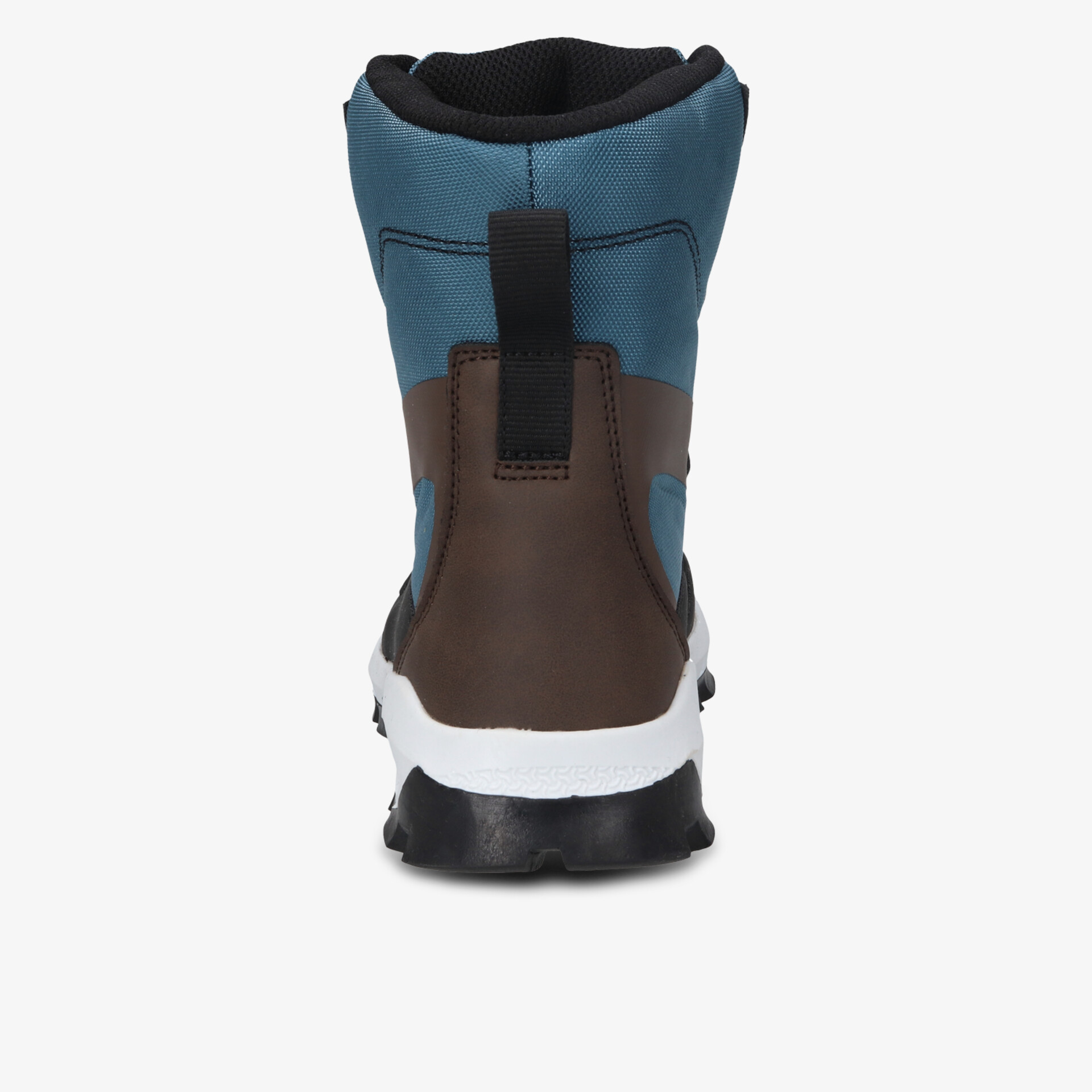 Robuster und wasserabweisender Winterstiefel mit rutschfester Sohle in Rückansicht