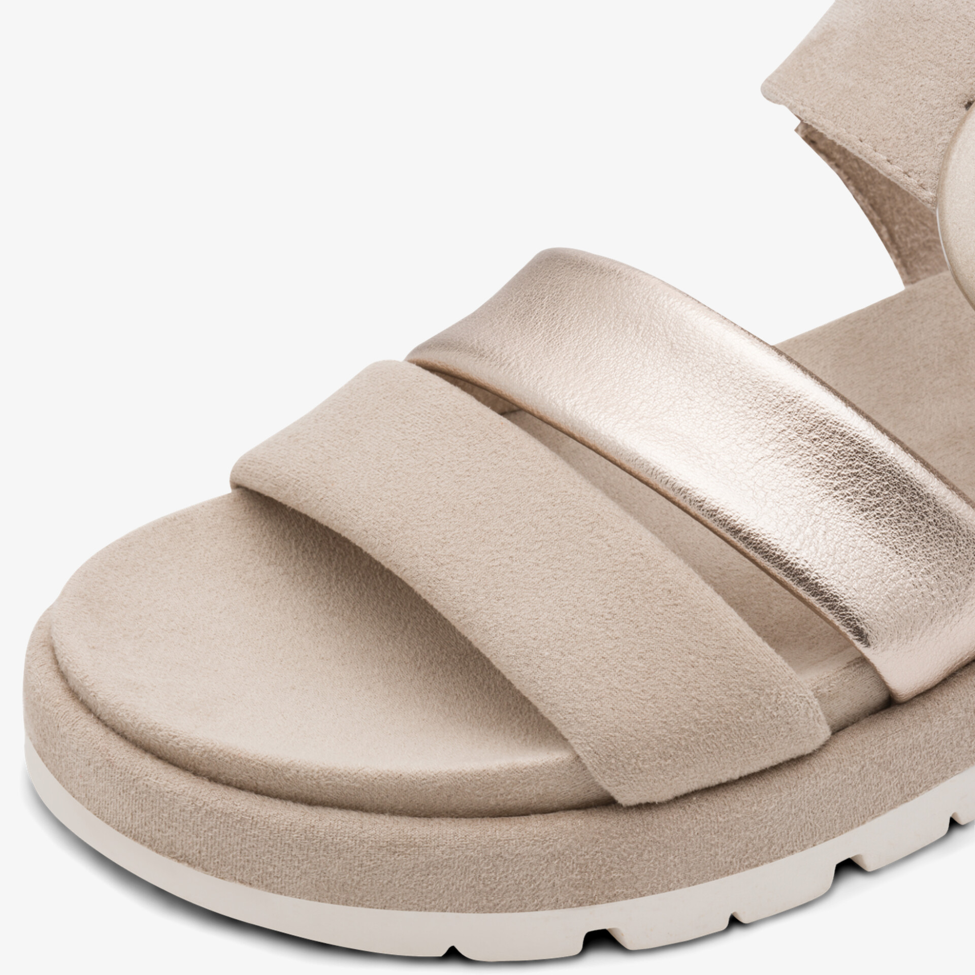 Bequeme Sandale mit gepolsterten Riemen und weicher, dämpfender Sohle für optimalen Tragekomfort