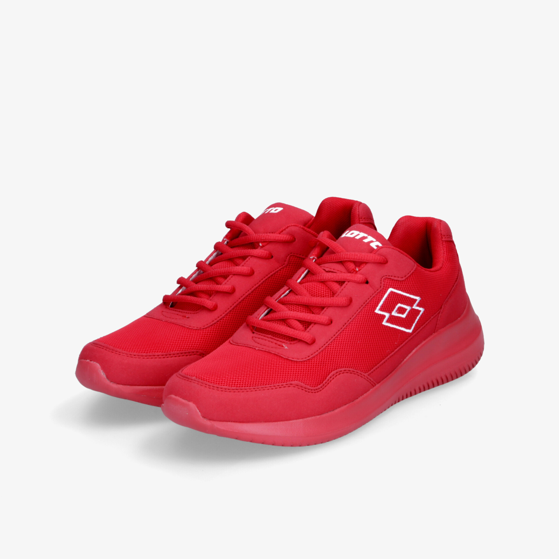 Rote Sneaker im Paar, leicht und bequem mit flexibler Sohle für sportlichen und modischen Look
