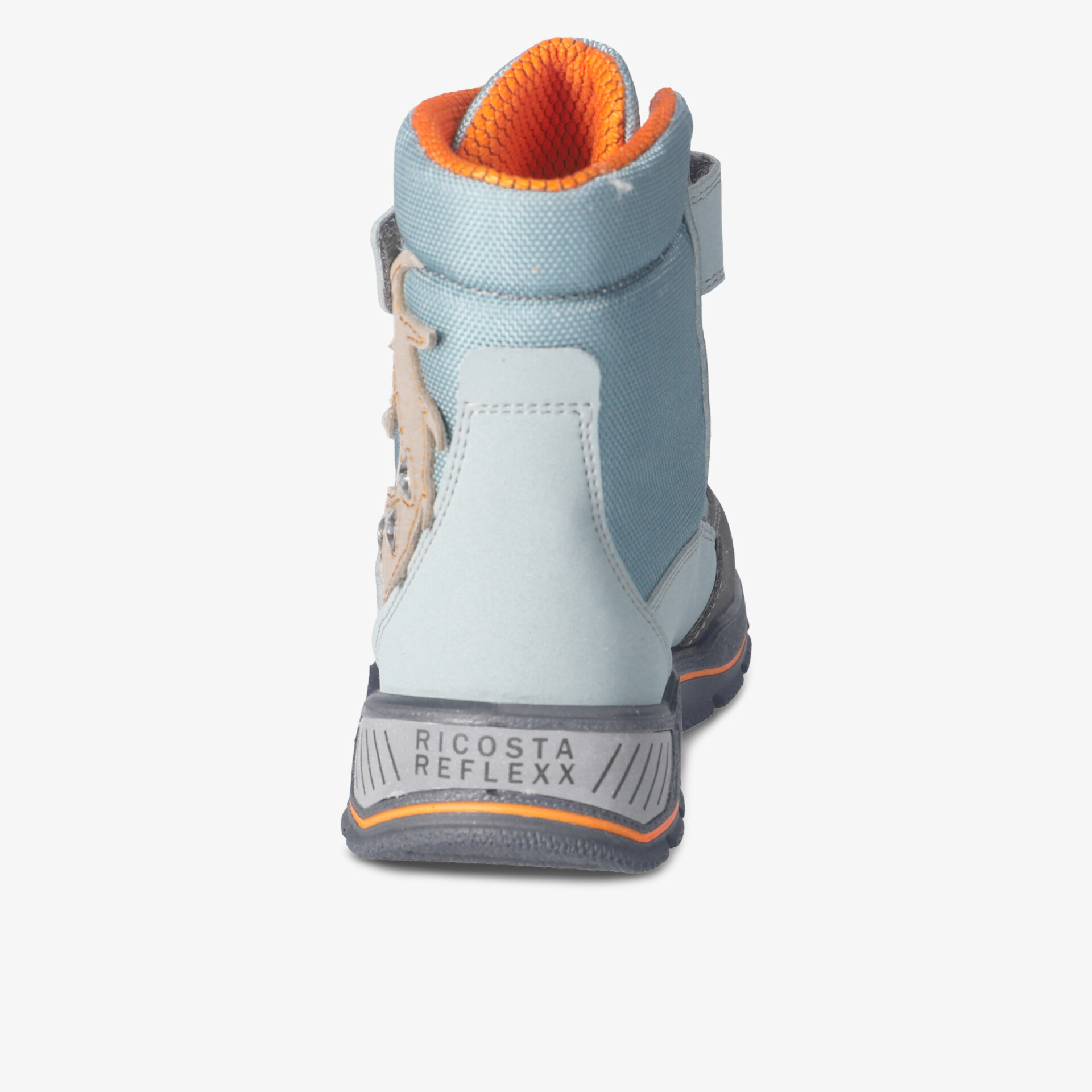 Robuster Schuh mit hohem Schaft und reflektierenden Details für sicheren Halt und Komfort im Outdoor-Bereich