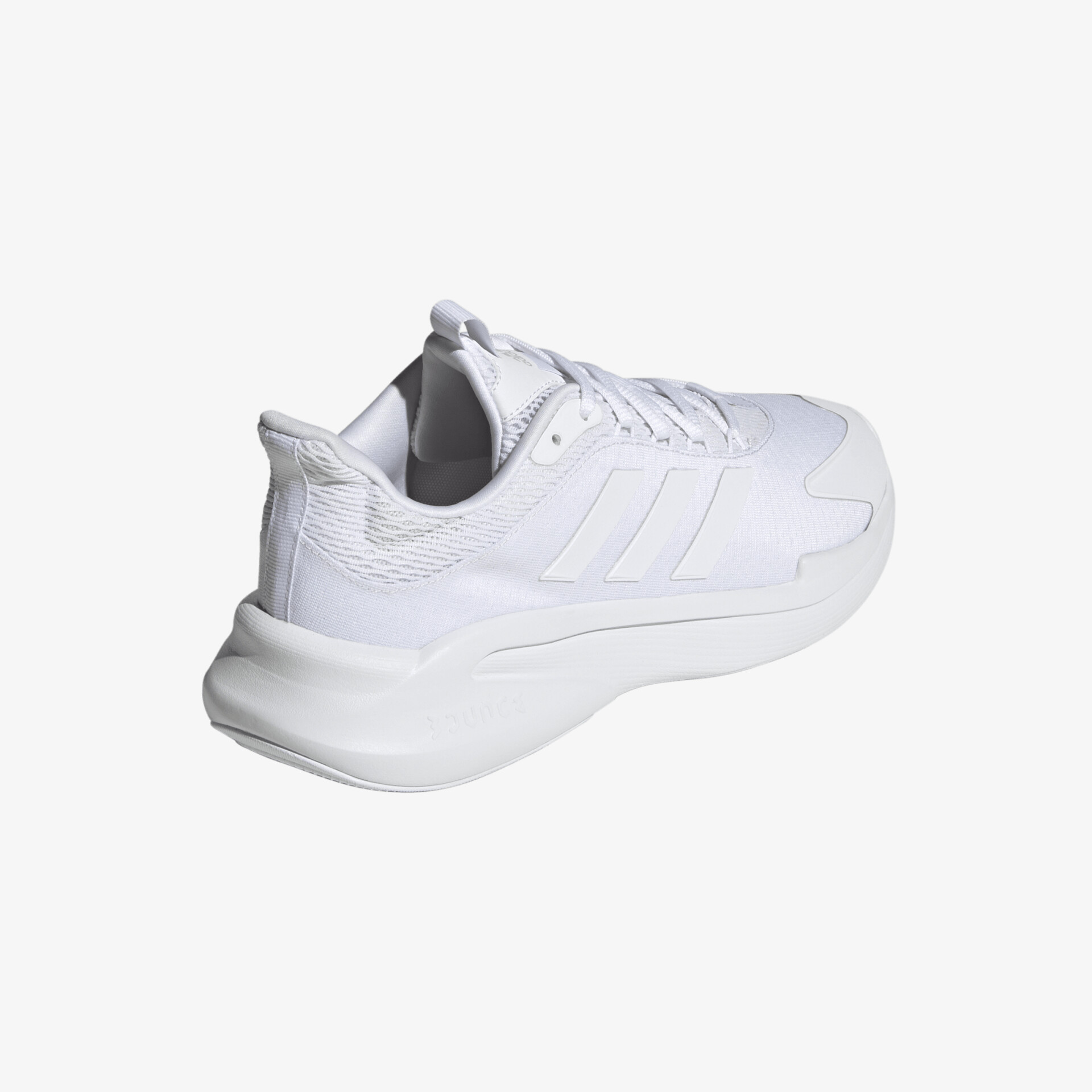 Moderner weißer Sneaker mit komfortabler Passform und rutschfester Sohle in seitlicher Ansicht.