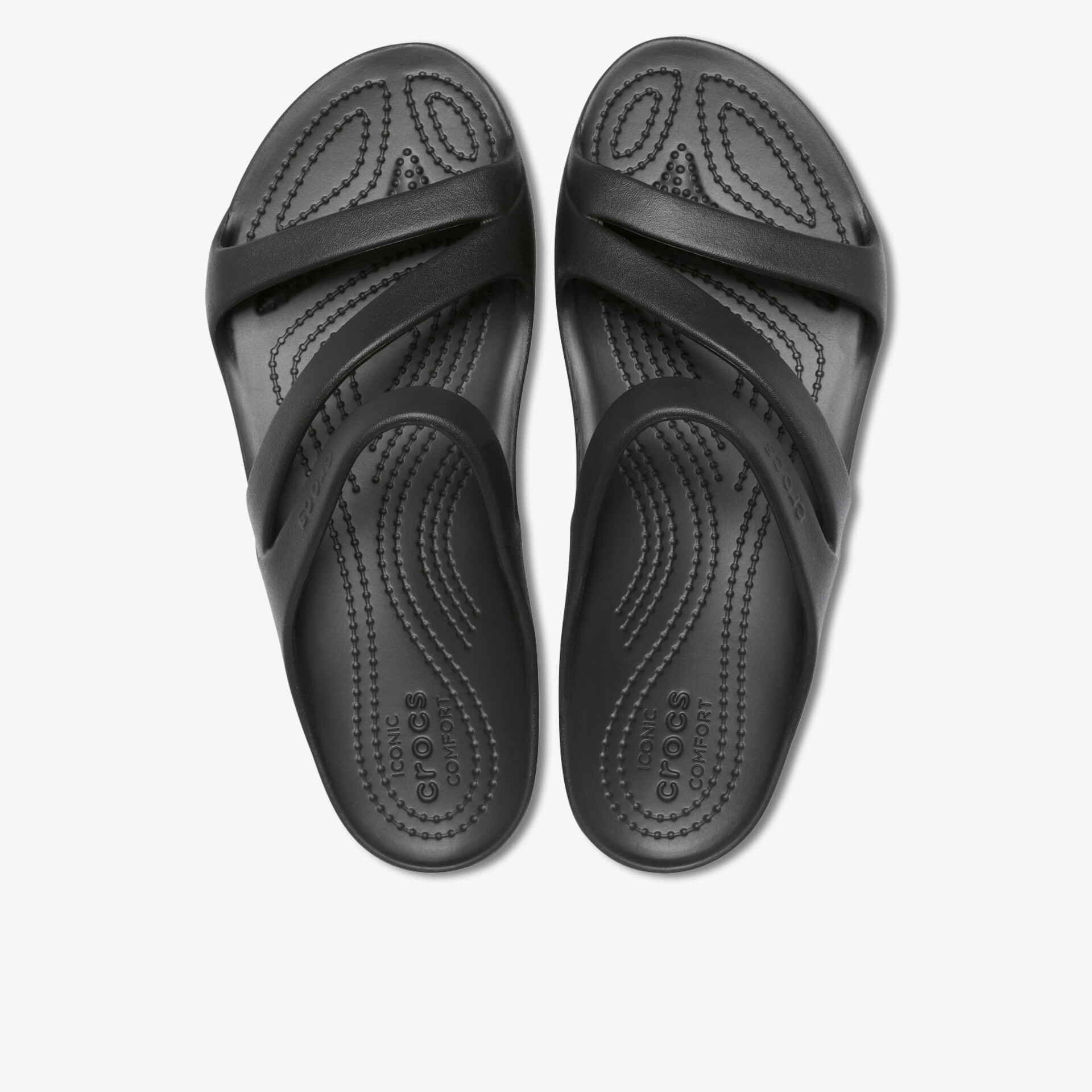 Bequeme schwarze Sandalen mit ergonomischem Design und rutschfester Sohle, ideal für täglichen Komfort