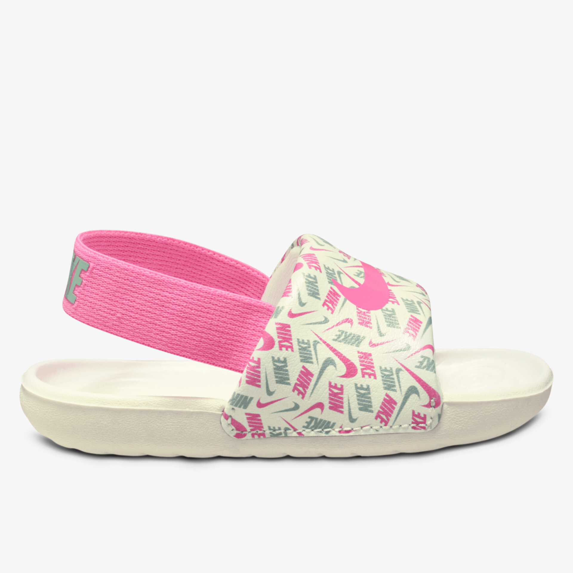 Stylish sandal with pink strap and comfortable sole for casual wear