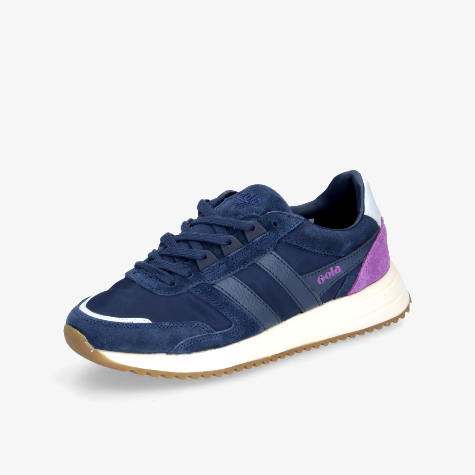 blauer sportlicher Sneaker mit rutschfester Sohle und atmungsaktivem Material, komfortabel und modisch