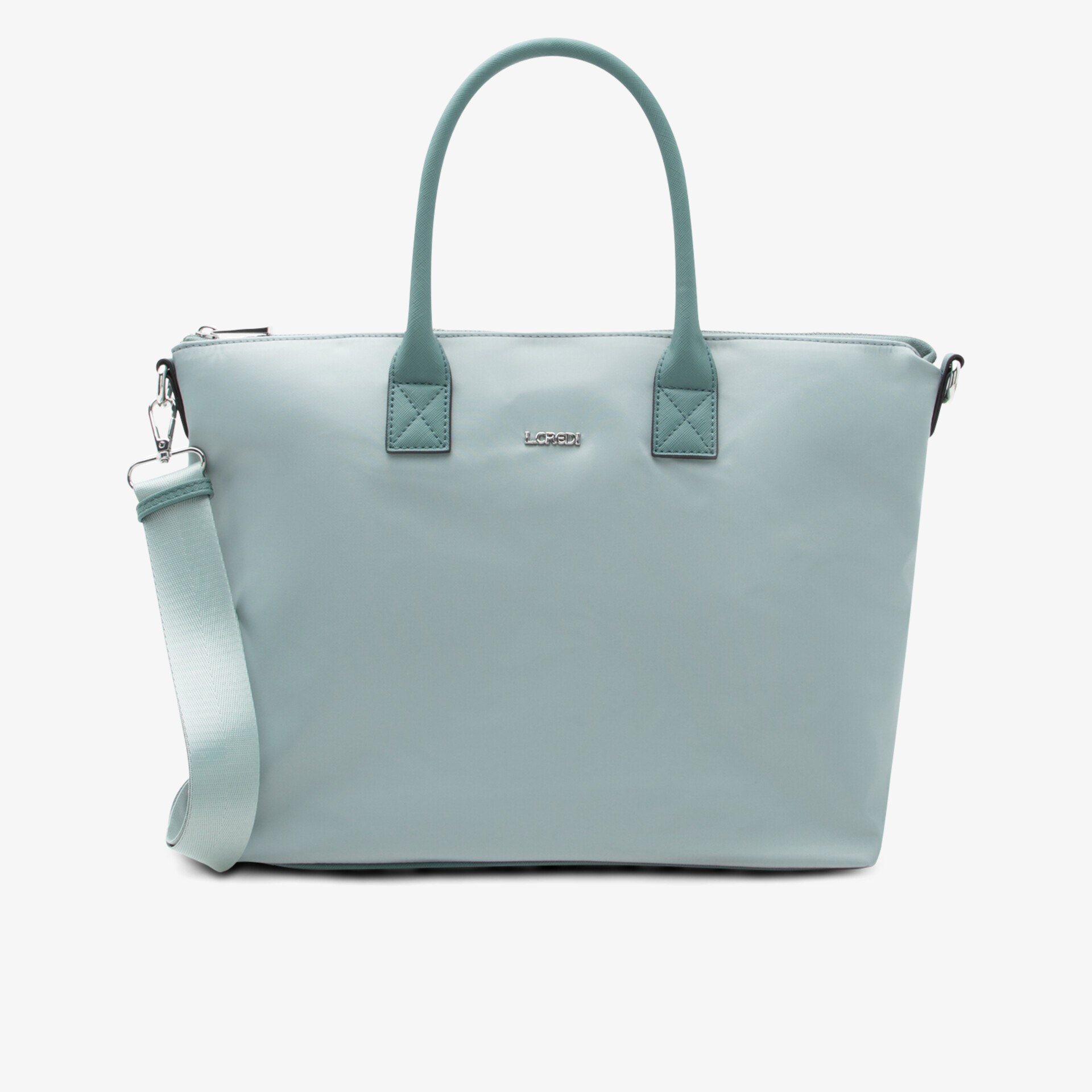 Hellblaue elegante Umhängetasche mit geräumigem Innenraum und robustem Design für vielseitigen Einsatz