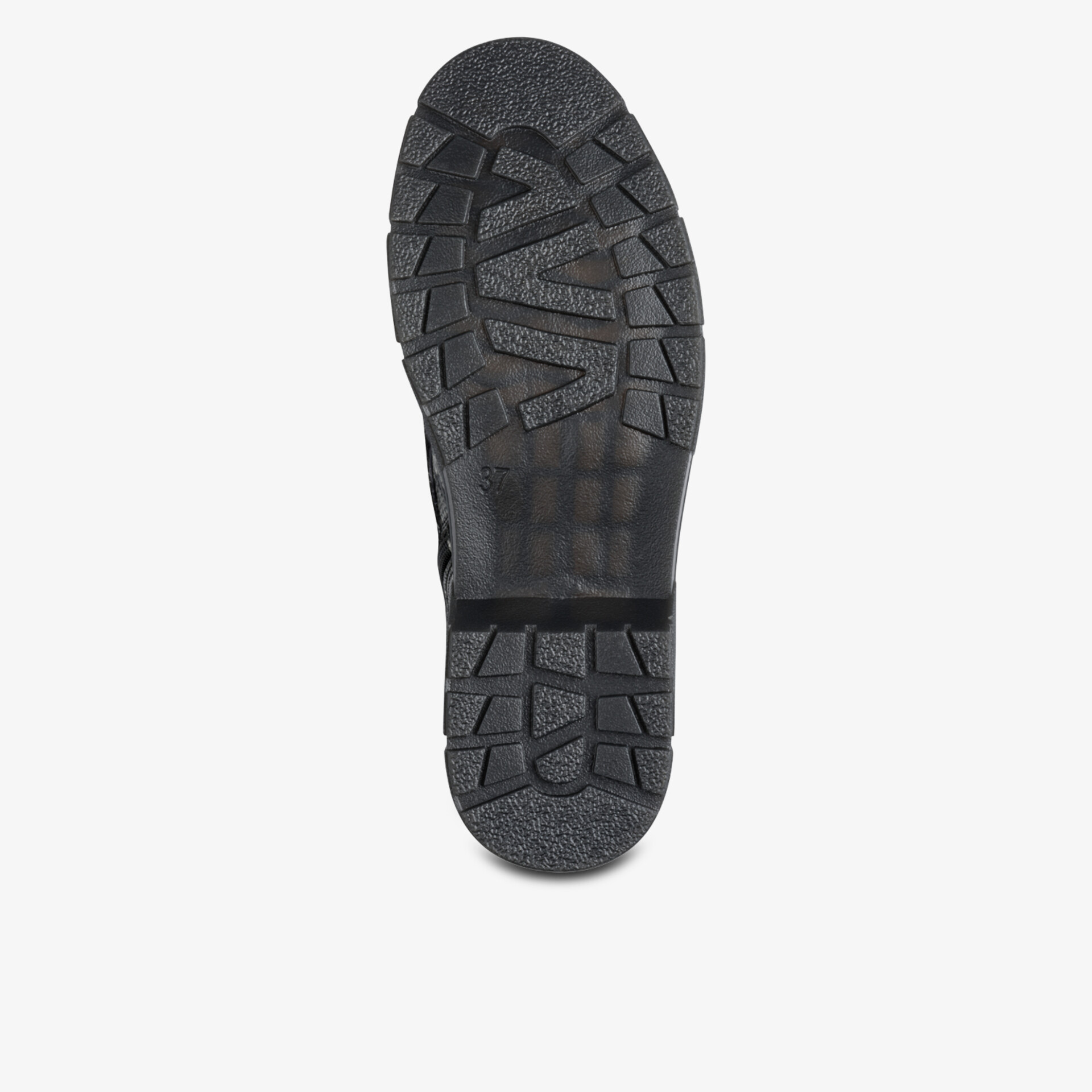 Robuste und rutschfeste Schuhsohle mit starkem Profil für optimalen Halt auf unterschiedlichen Untergründen