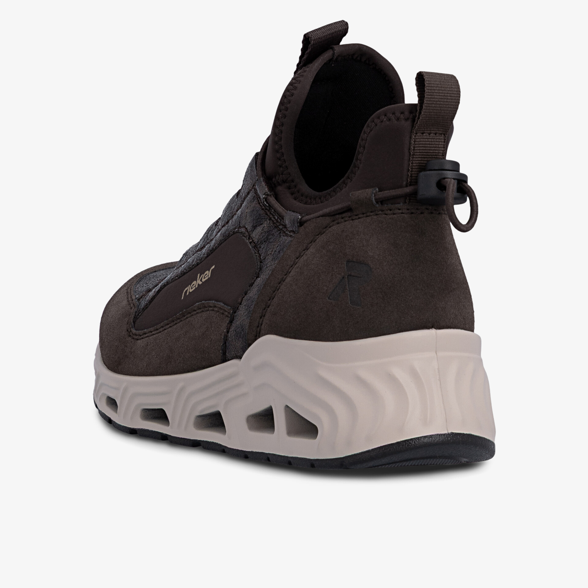 Robuster Schuh mit gepolstertem Schaft und rutschfester profilierter Sohle, komfortabel und modern