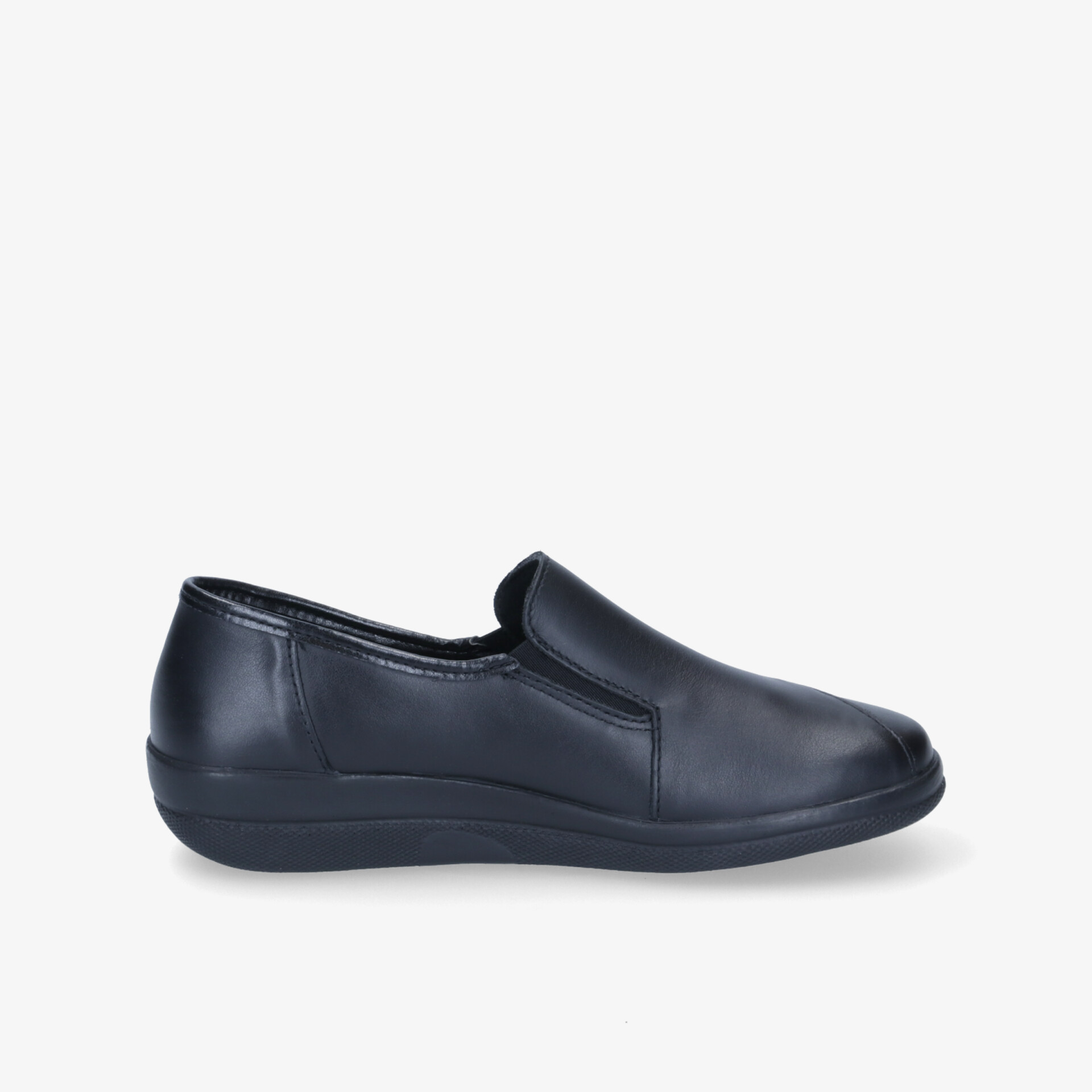 Bequemer Leder-Slip-On-Schuh in elegantem Design mit rutschfester Sohle für ganztägigen Komfort.