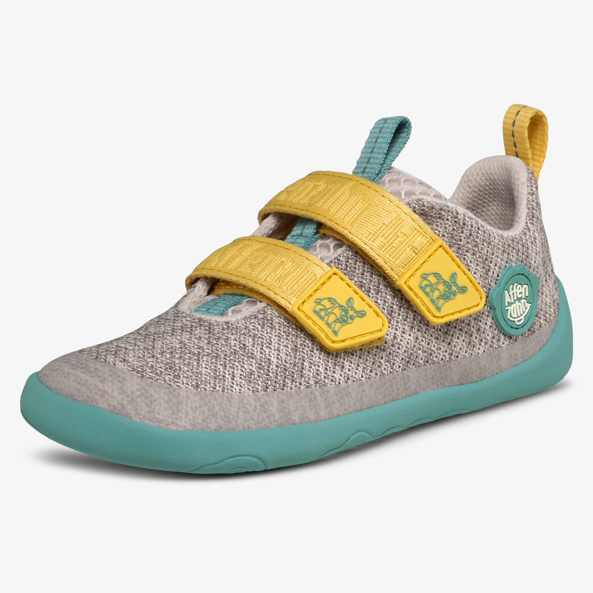 Leichter Kinderschuh mit flexiblem Sohlenprofil und praktischen Klettverschlüssen für einfachen Halt und Komfort