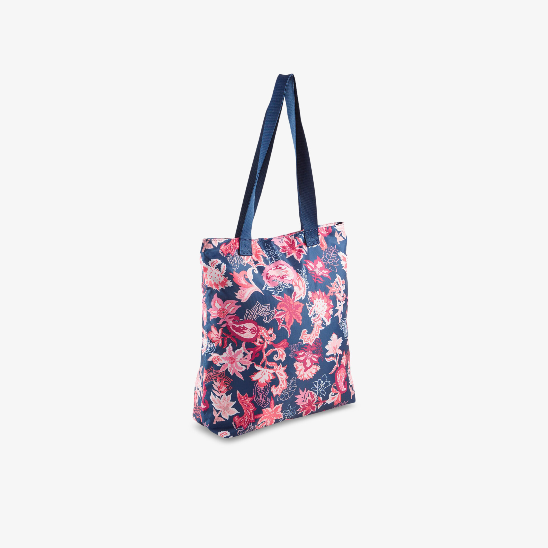 Modische Einkaufstasche mit floralem Print und bequemen Griffen. Perfekt für stilvolle Auftritte im Alltag.