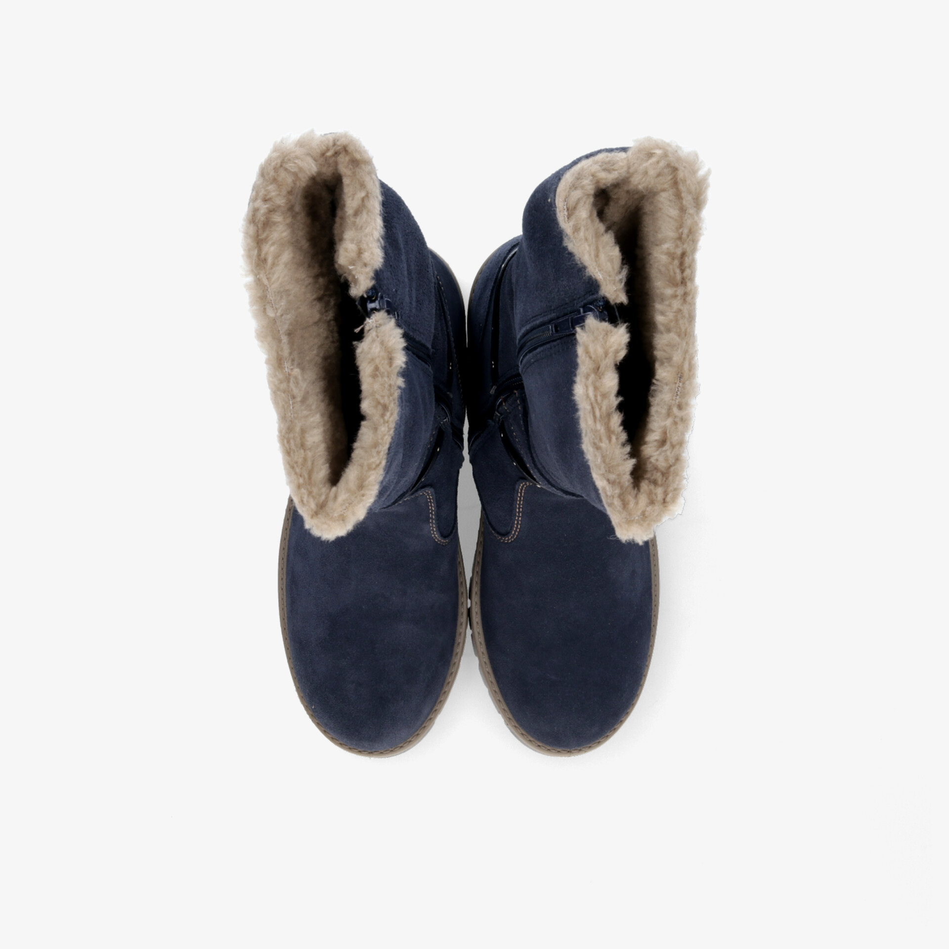 Warme und bequeme Winterstiefel mit weichem Fellfutter innen, robustem Material und rutschfester Sohle